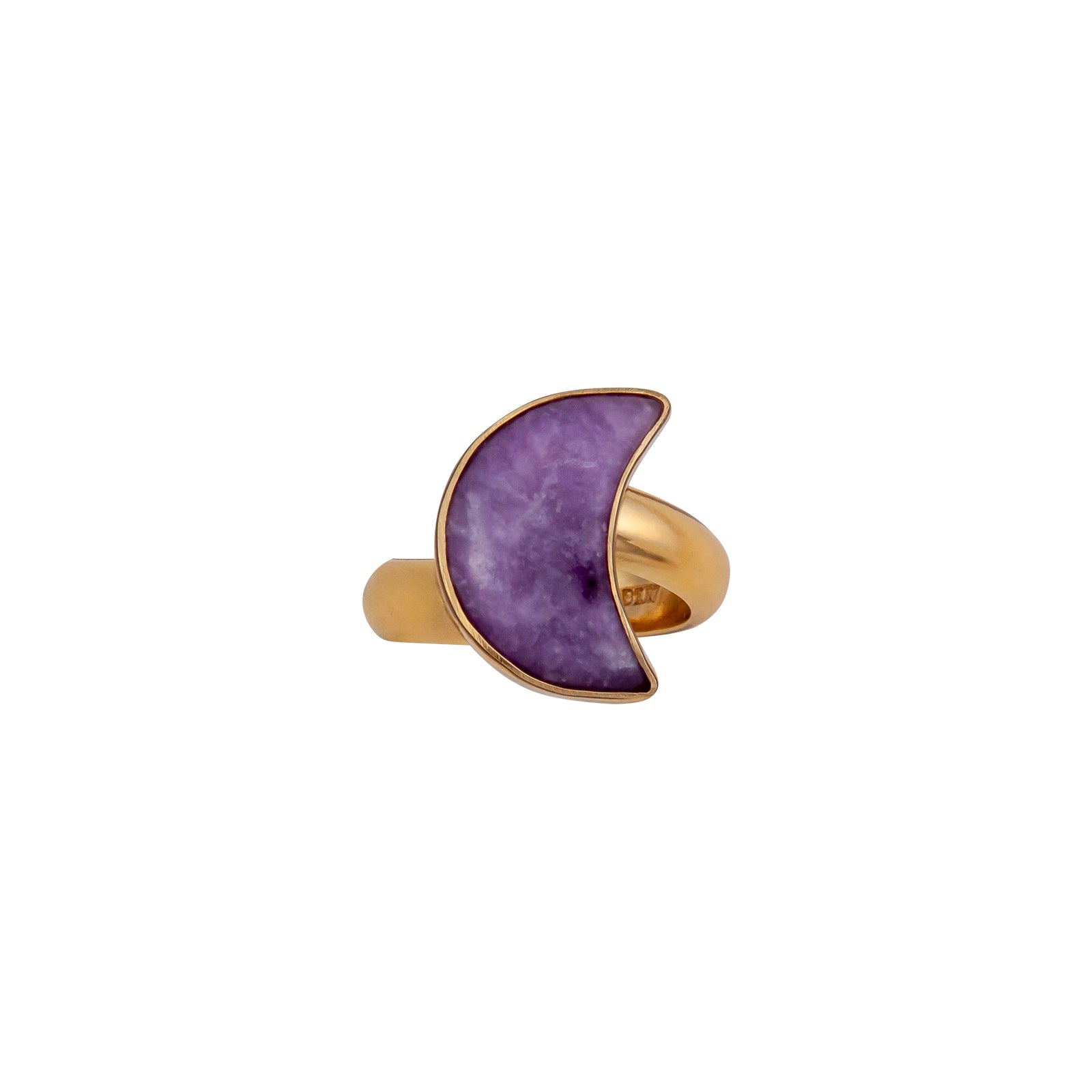 Alchemia Lepidolite Moon Adjustable Ring | Charles Albert Jewelry