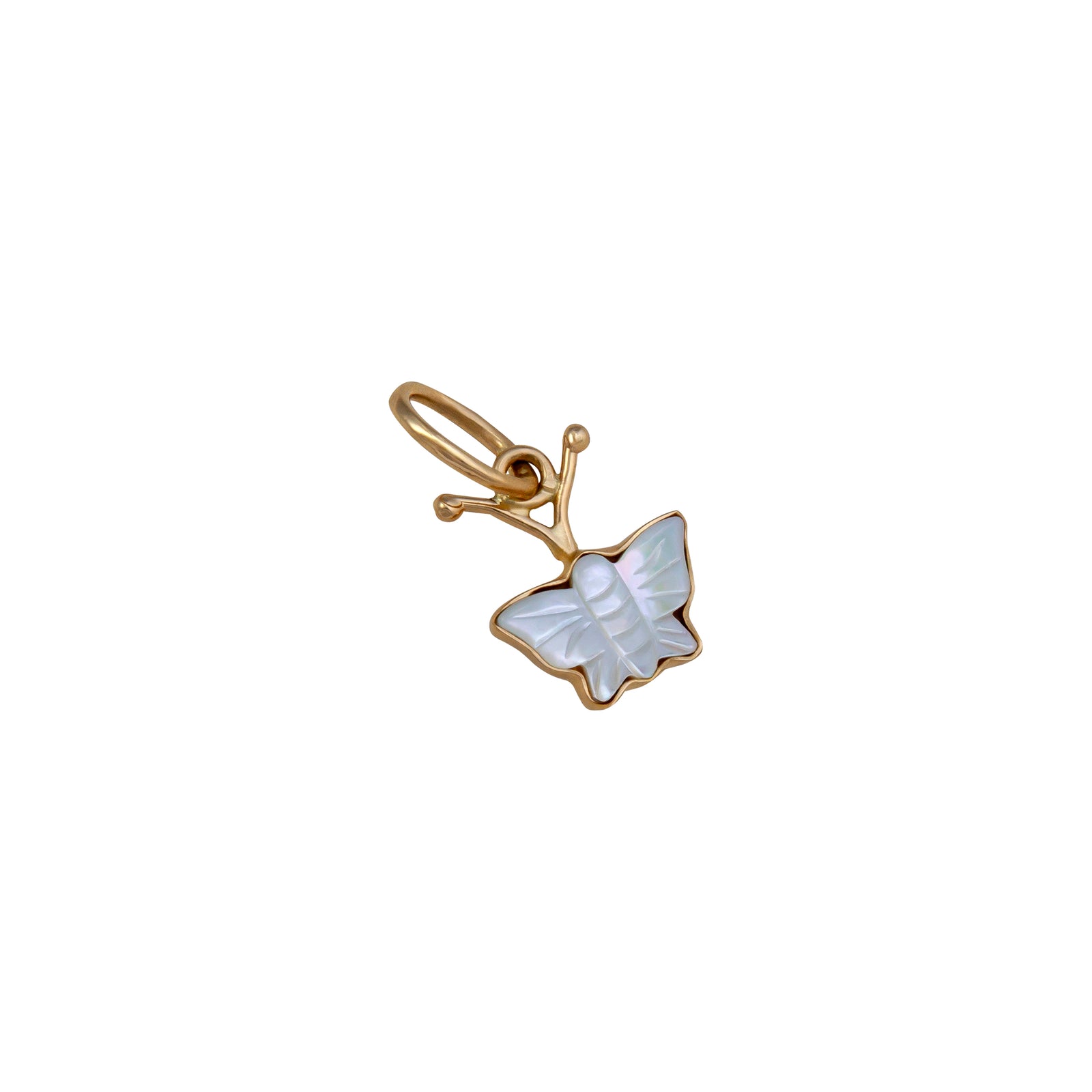 Alchemia Mother of Pearl Butterfly Charm Pendant | Charles Albert Jewelry