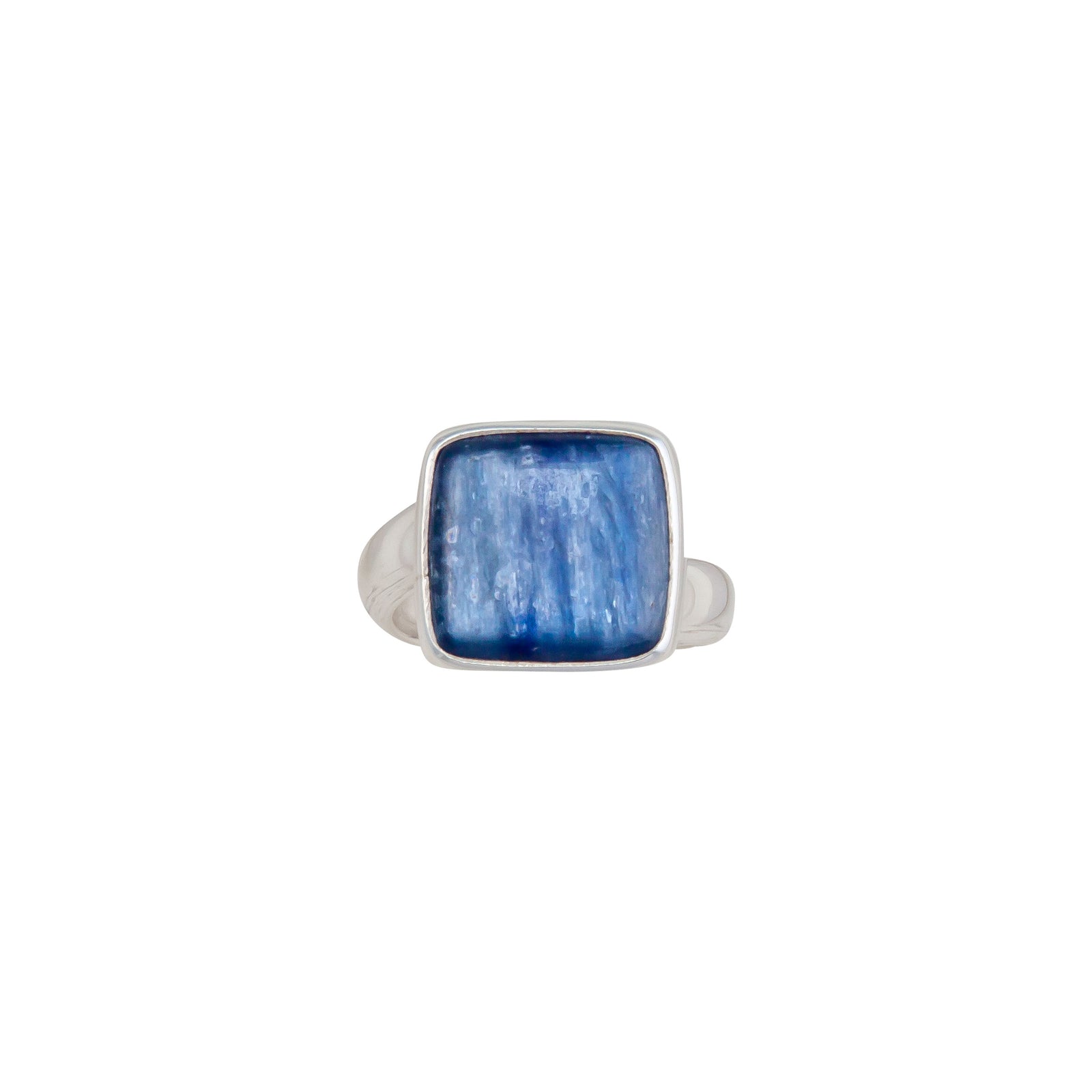 Sterling Silver Kyanite Square Adjustable Ring | Charles Albert Jewelry