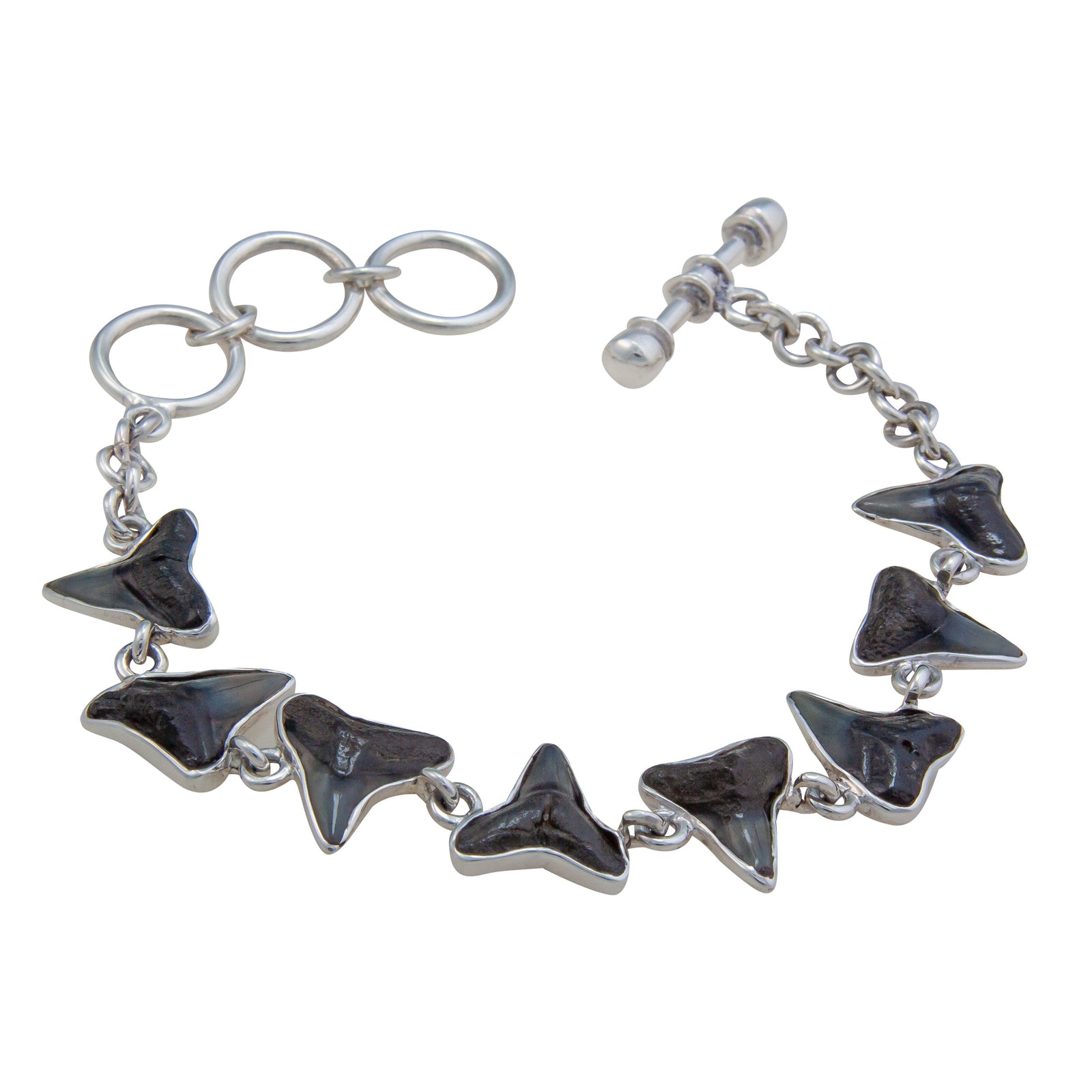 Sterling Silver Shark Tooth Petite Bracelet | Charles Albert Jewelry