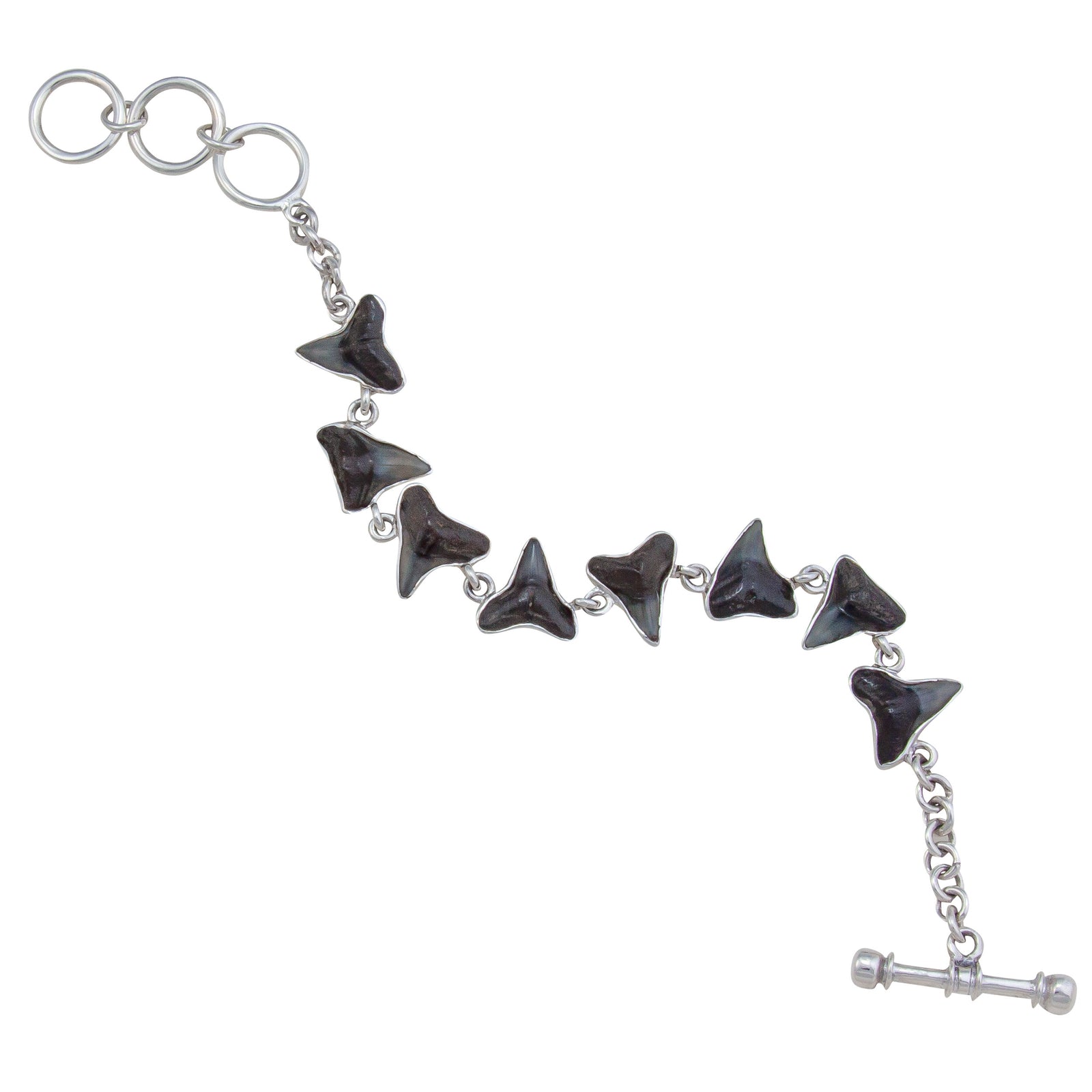 Sterling Silver Shark Tooth Petite Bracelet | Charles Albert Jewelry