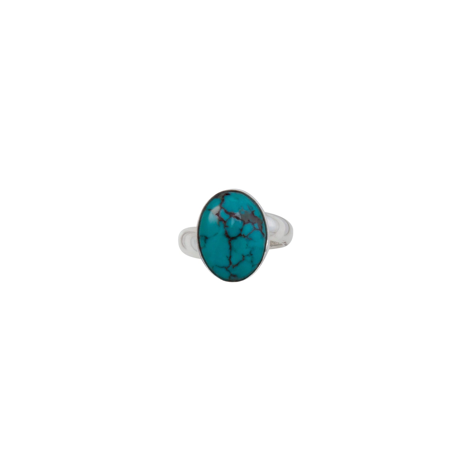 Sterling Silver Turquoise Petite Adjustable Ring | Charles Albert Jewelry