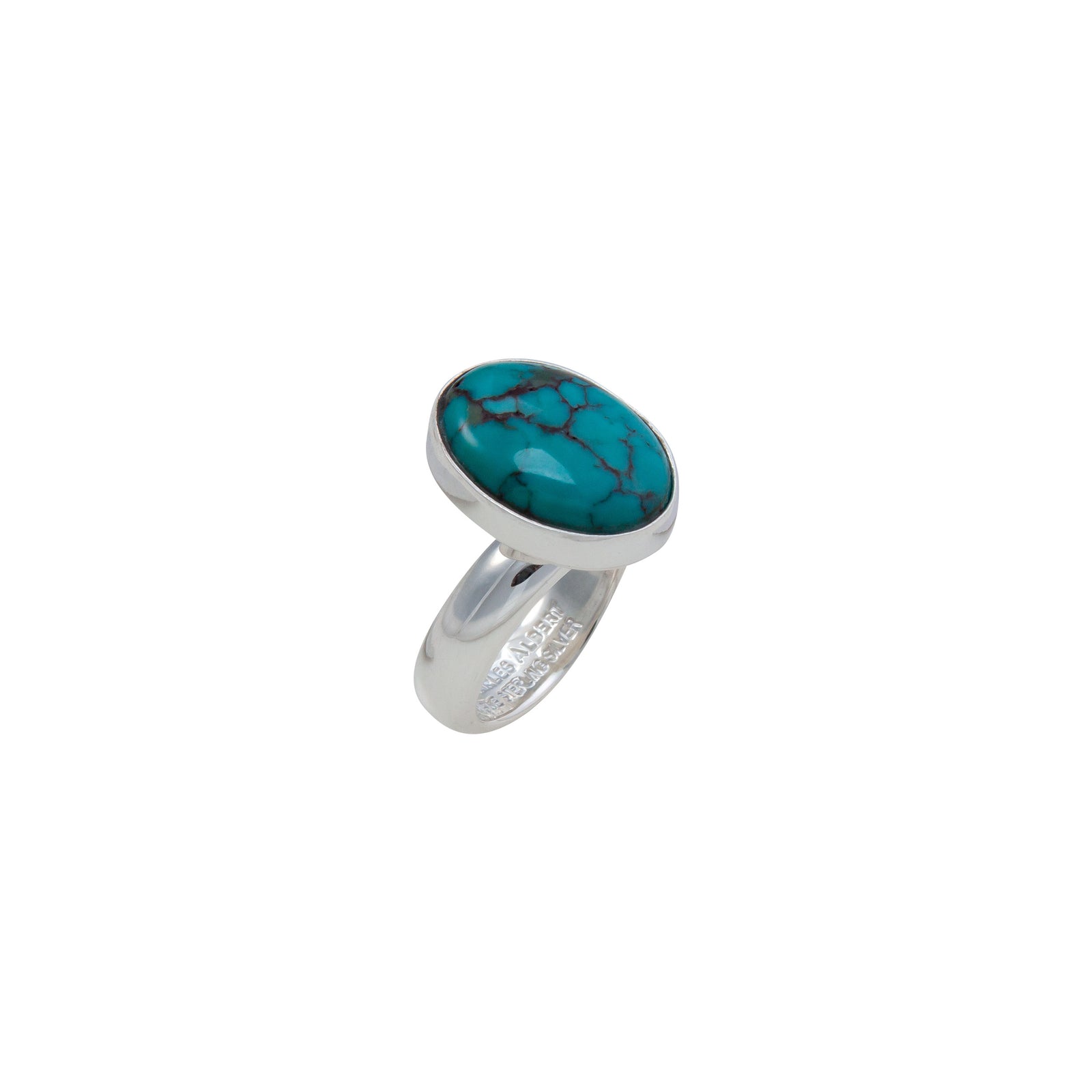 Sterling Silver Turquoise Petite Adjustable Ring | Charles Albert Jewelry