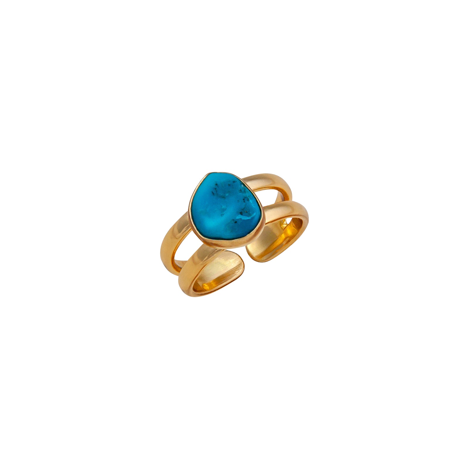 Alchemia Sleeping Beauty Turquoise Adjustable Cuff Ring | Charles Albert Jewelry