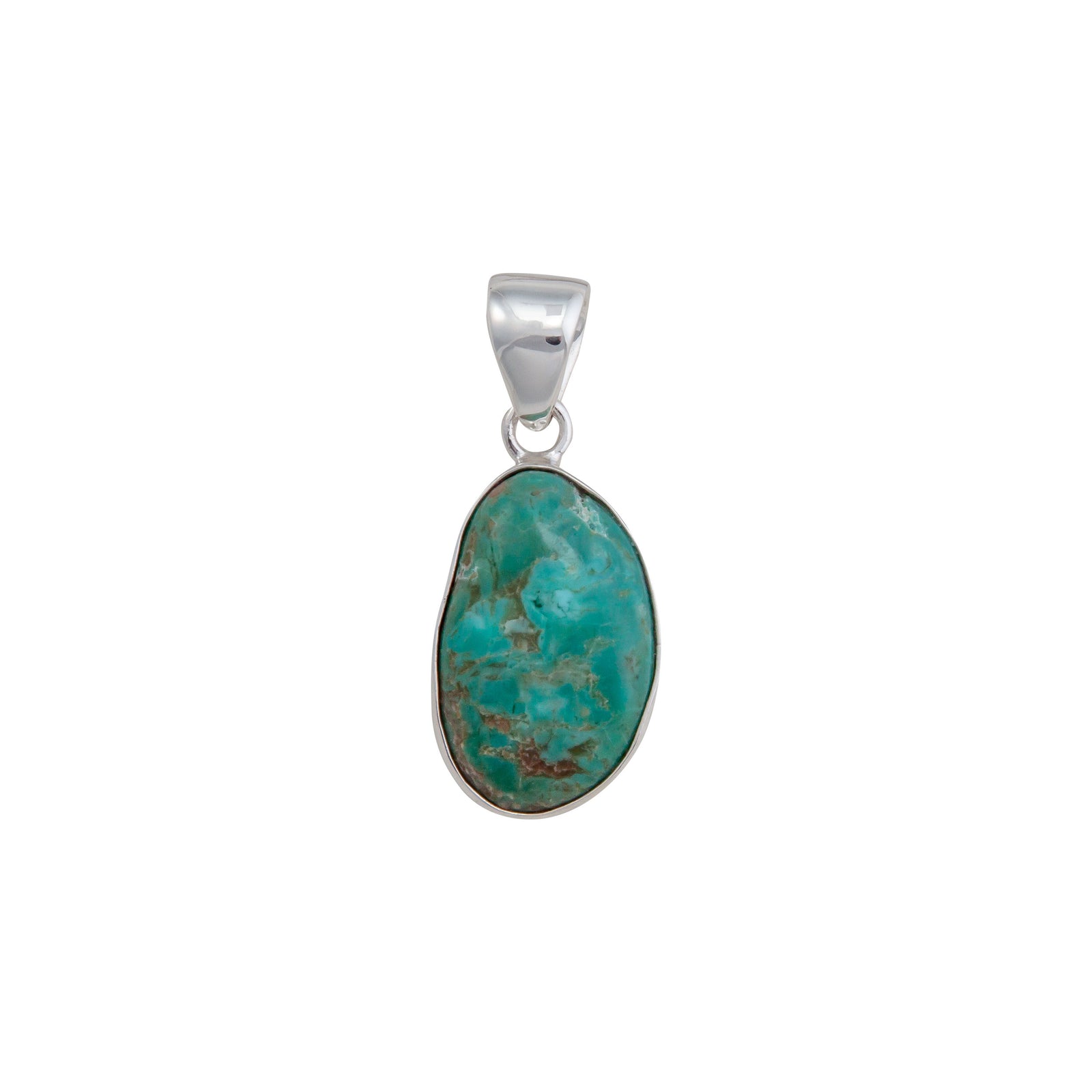 Sterling Silver Campo Frio Turquoise Pendant | Charles Albert Jewelry