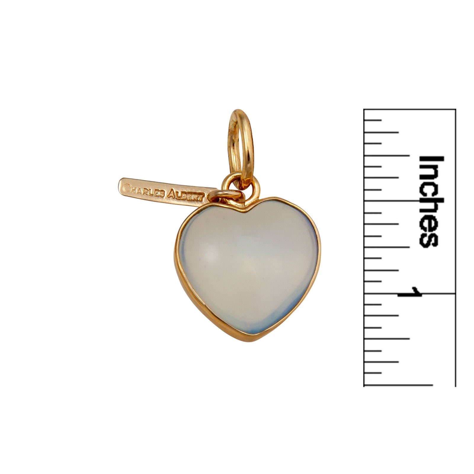 Alchemia Opalite Heart Charm Pendant | Charles Albert Jewelry