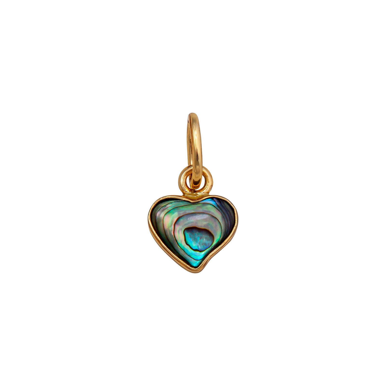 Alchemia Green Abalone Heart Charm Pendant | Charles Albert Jewelry