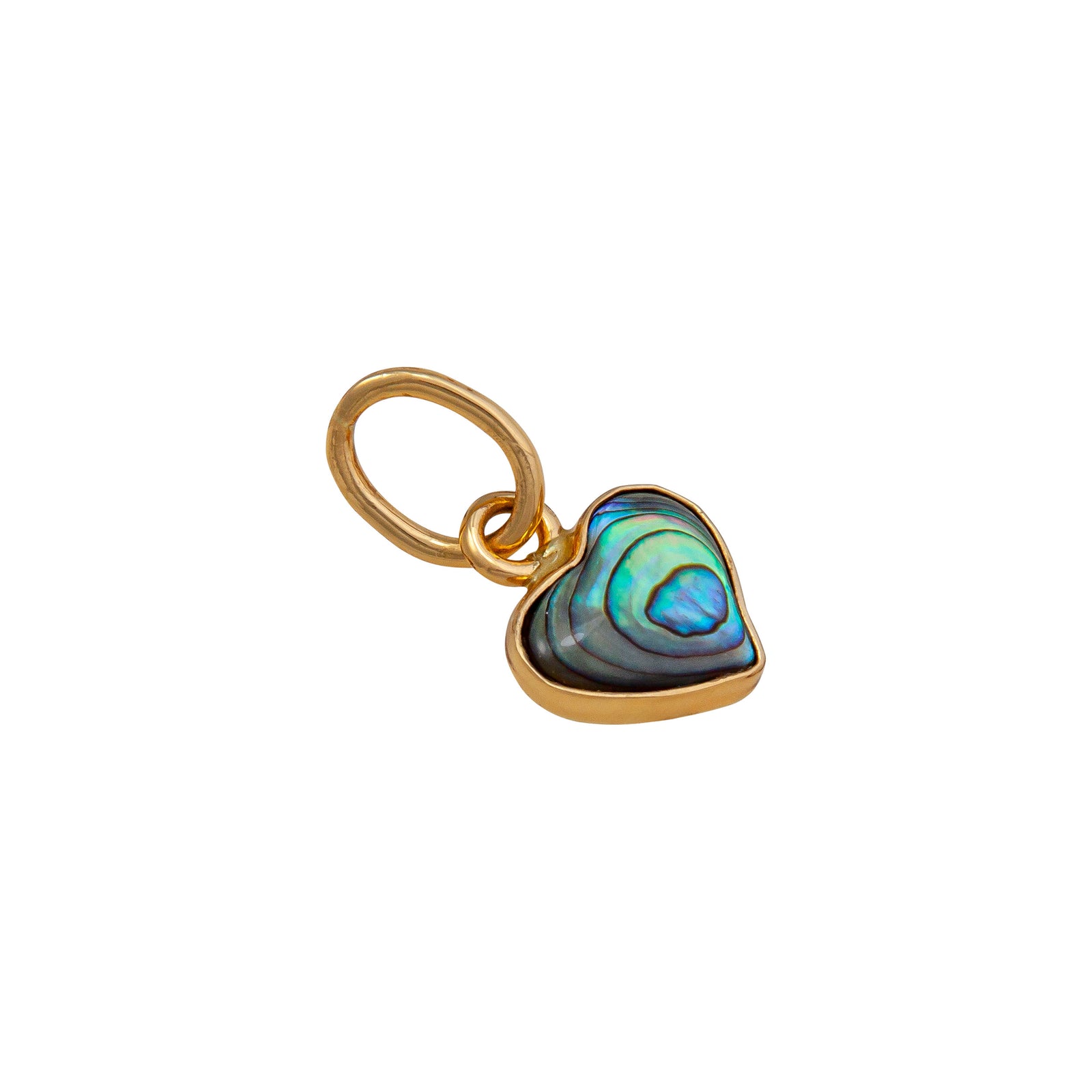 Alchemia Green Abalone Heart Charm Pendant | Charles Albert Jewelry