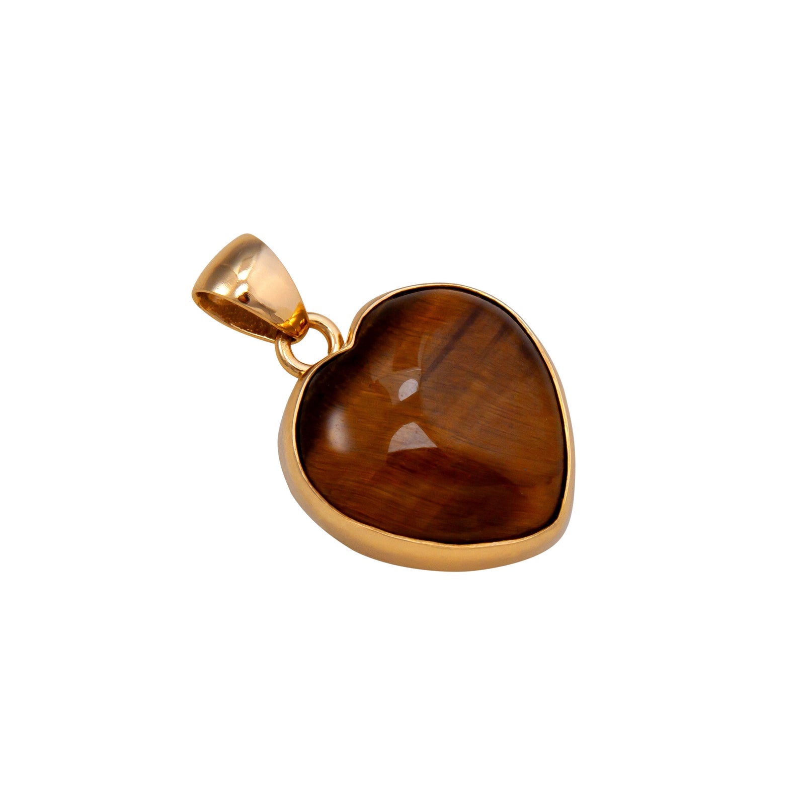 Alchemia Tiger Eye Heart Pendant | Charles Albert Jewelry