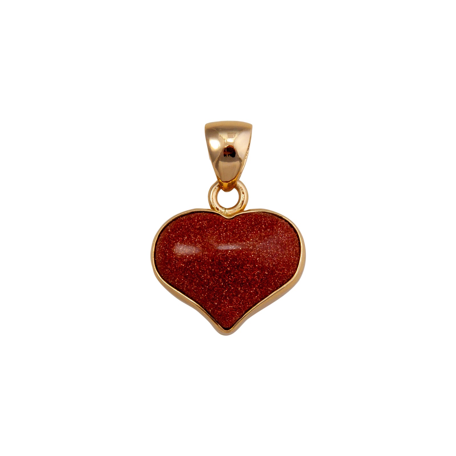 Alchemia Goldstone Heart Pendant | Charles Albert Jewelry