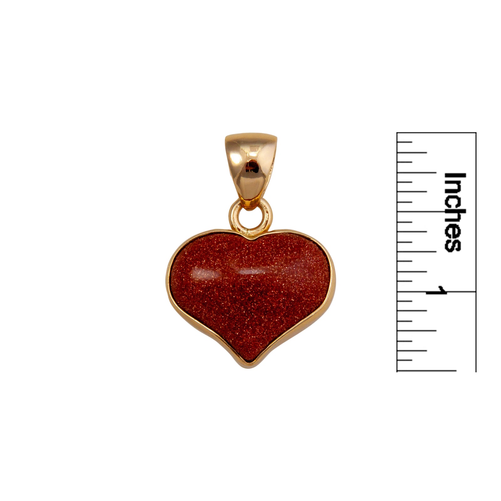 Alchemia Goldstone Heart Pendant | Charles Albert Jewelry