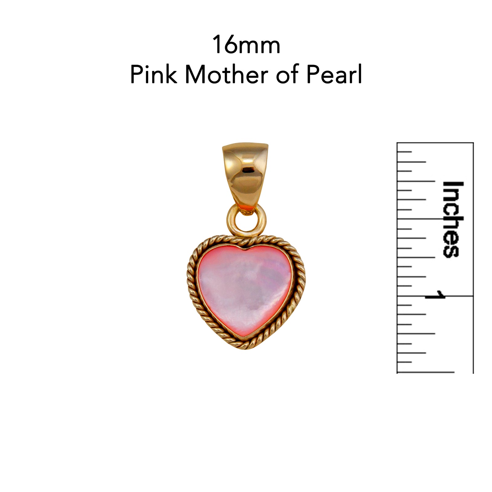 Alchemia Pink Mother of Pearl Heart Rope Pendant | Charles Albert Jewelry