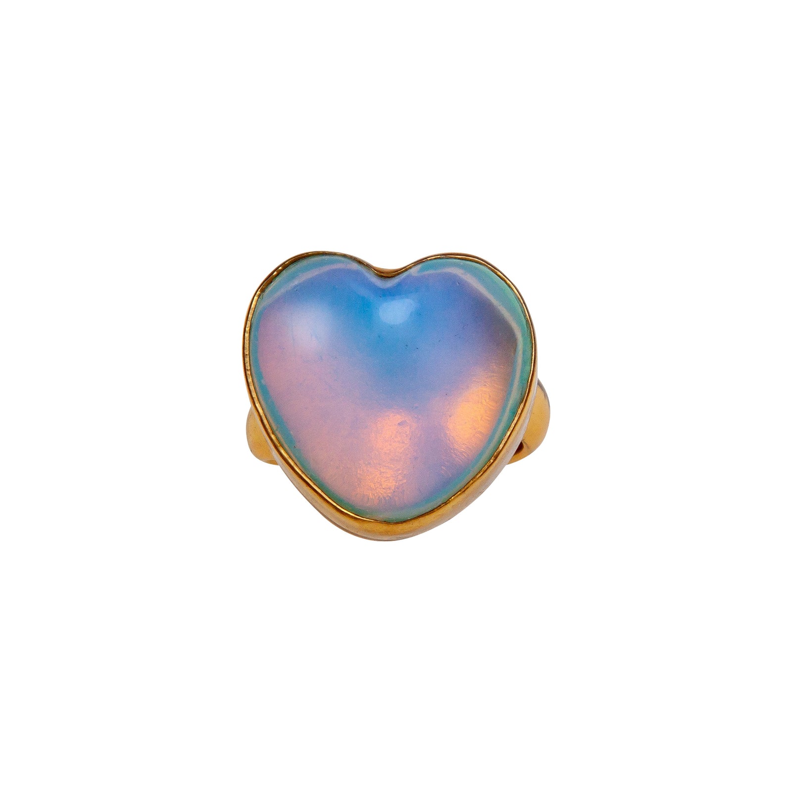 Alchemia Opalite Heart Adjustable Ring | Charles Albert Jewelry