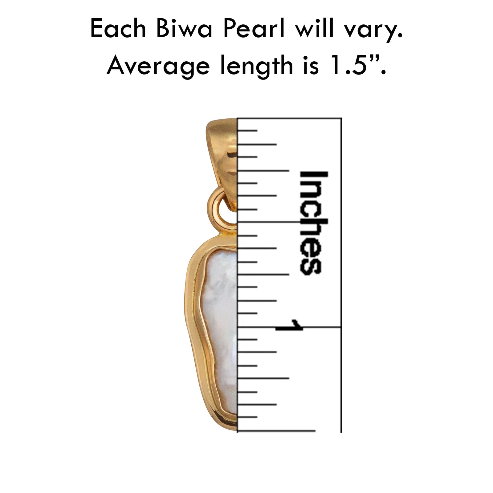 Alchemia Biwa Pearl Pendant with Detail Edge | Charles Albert Jewelry