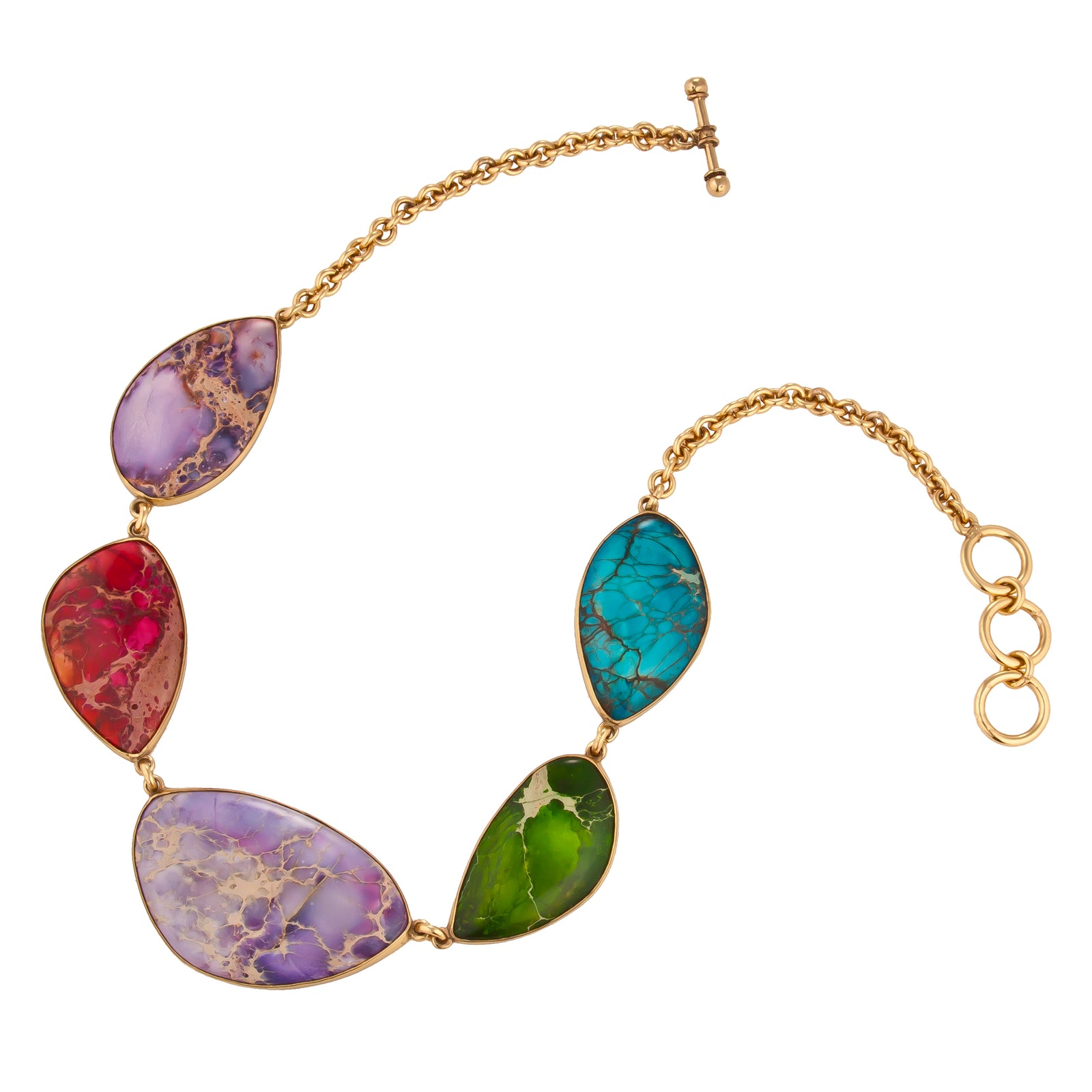 Alchemia Color-Enhanced Multi-Jasper Necklace | Charles Albert Jewelry