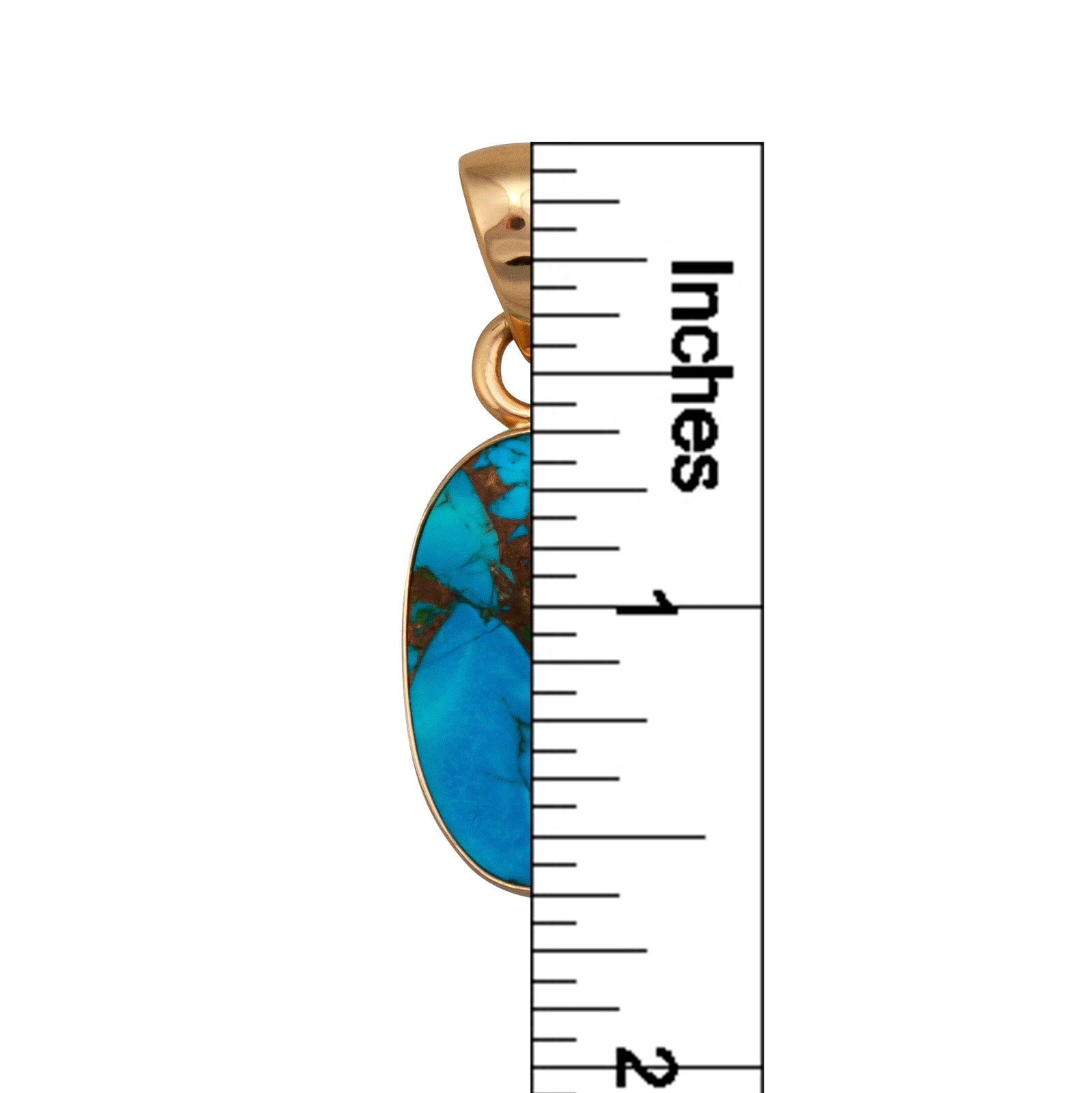 Alchemia Copper Infused Turquoise Oval Pendant | Charles Albert Jewelry