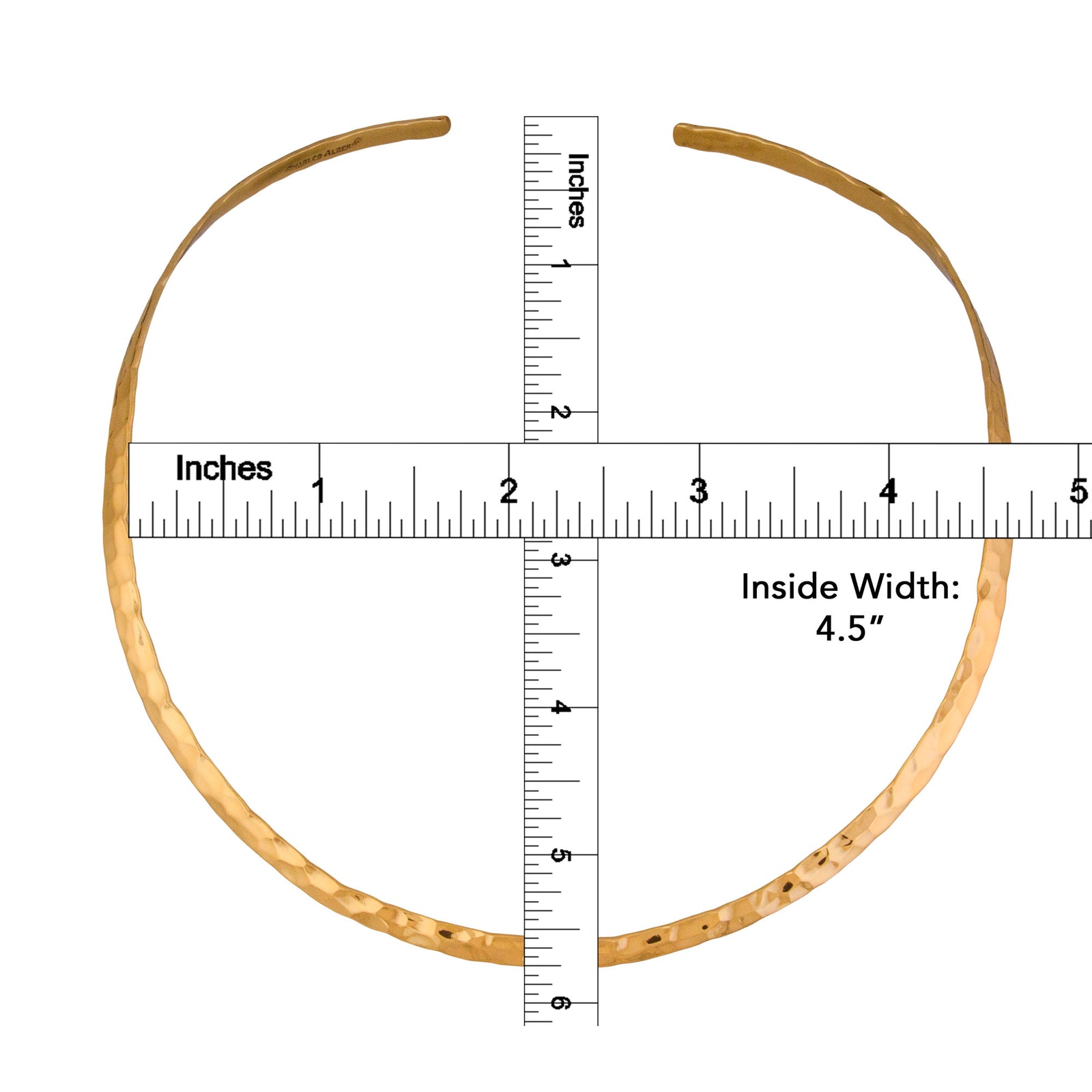 Alchemia Hammered Round Neckwire | Charles Albert Jewelry