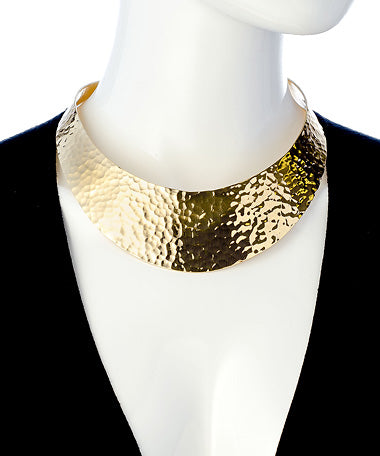 Alchemia Hammered Wide Collar | Charles Albert Jewelry