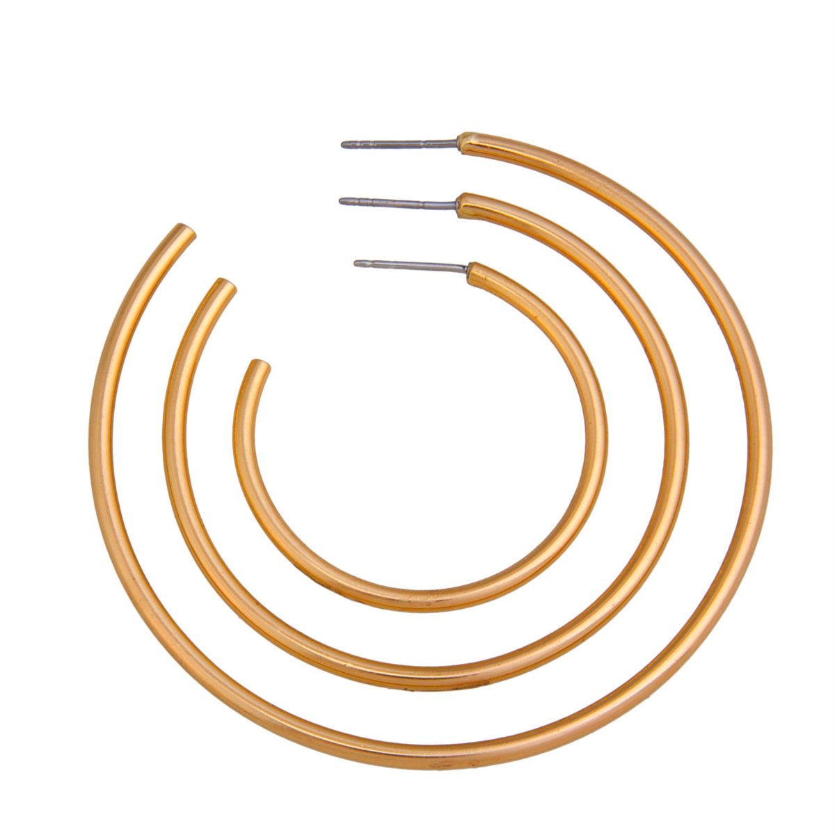 Alchemia High Polish Hoop Post Earrings | Charles Albert Jewelry