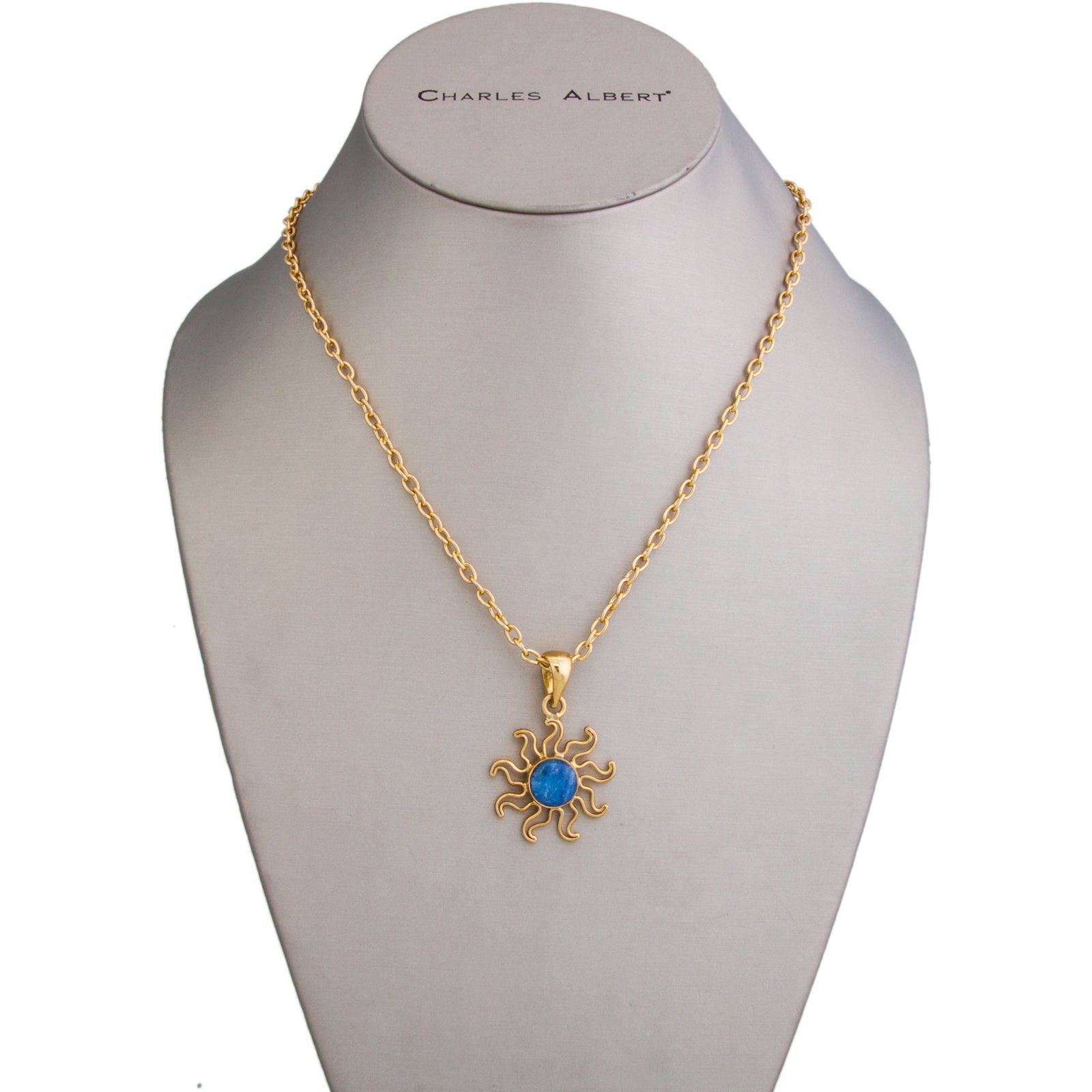 Alchemia Kyanite Sun Pendant | Charles Albert Jewelry