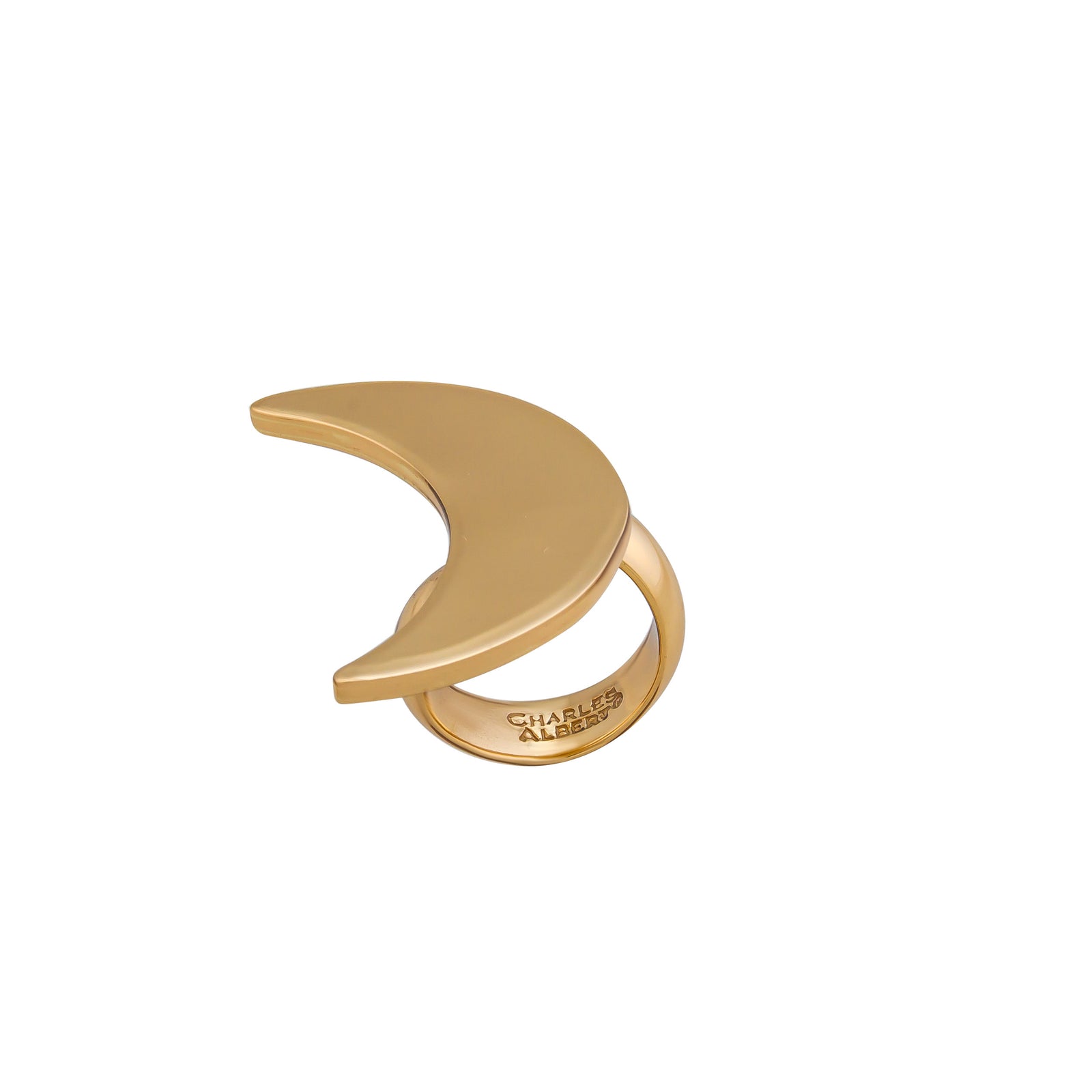 Alchemia Large Moon Adjustable Ring | Charles Albert Jewelry