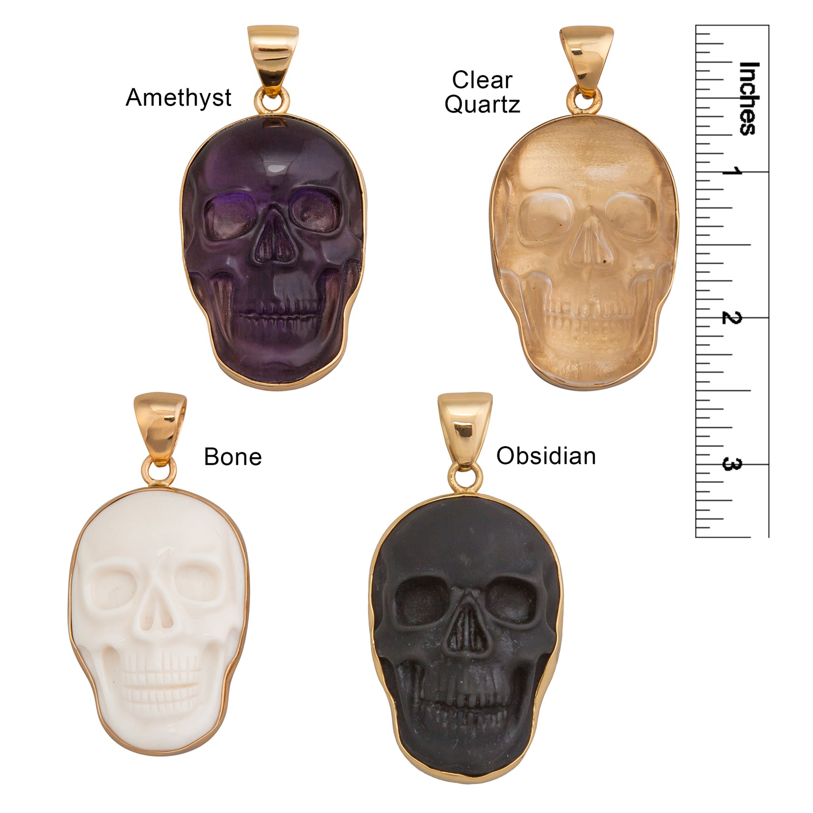 Alchemia Large Skull Pendant | Charles Albert Jewelry