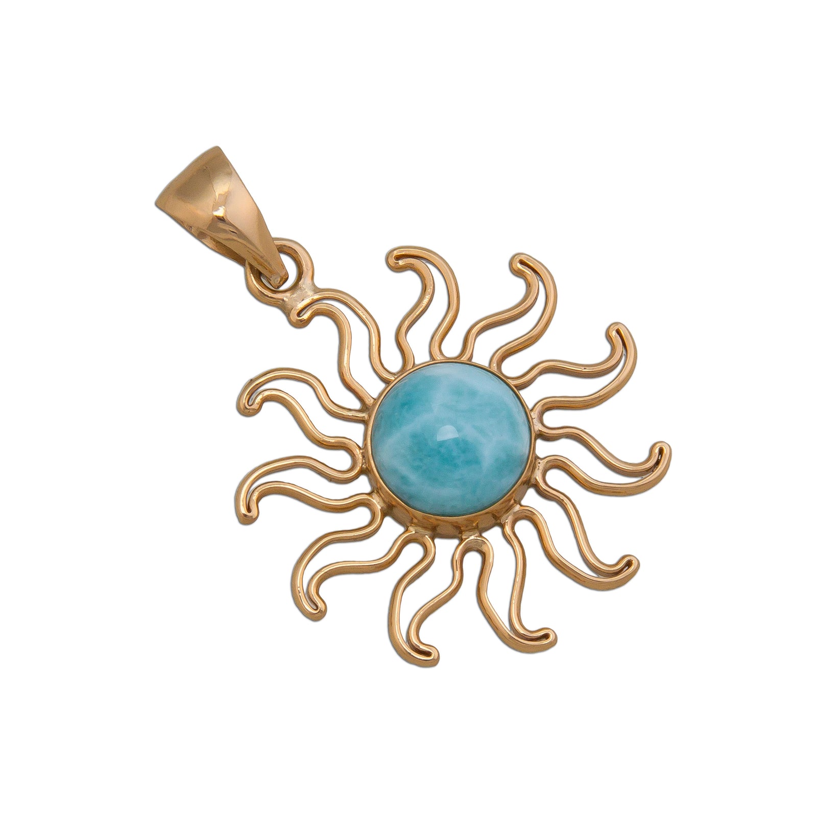 Alchemia Larimar Sun Pendant | Charles Albert Jewelry