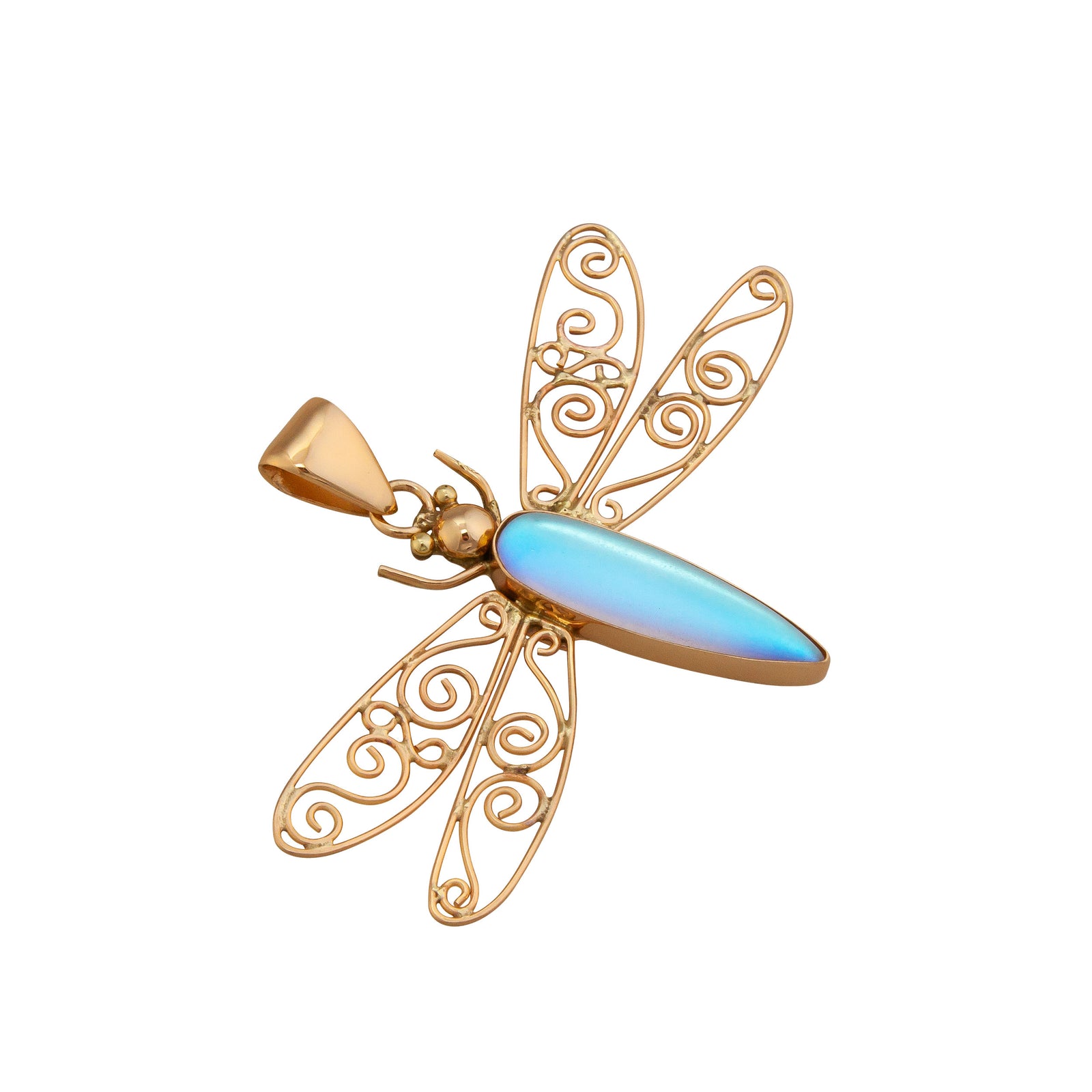 Alchemia Luminite Dragonfly Pendant | Charles Albert Jewelry