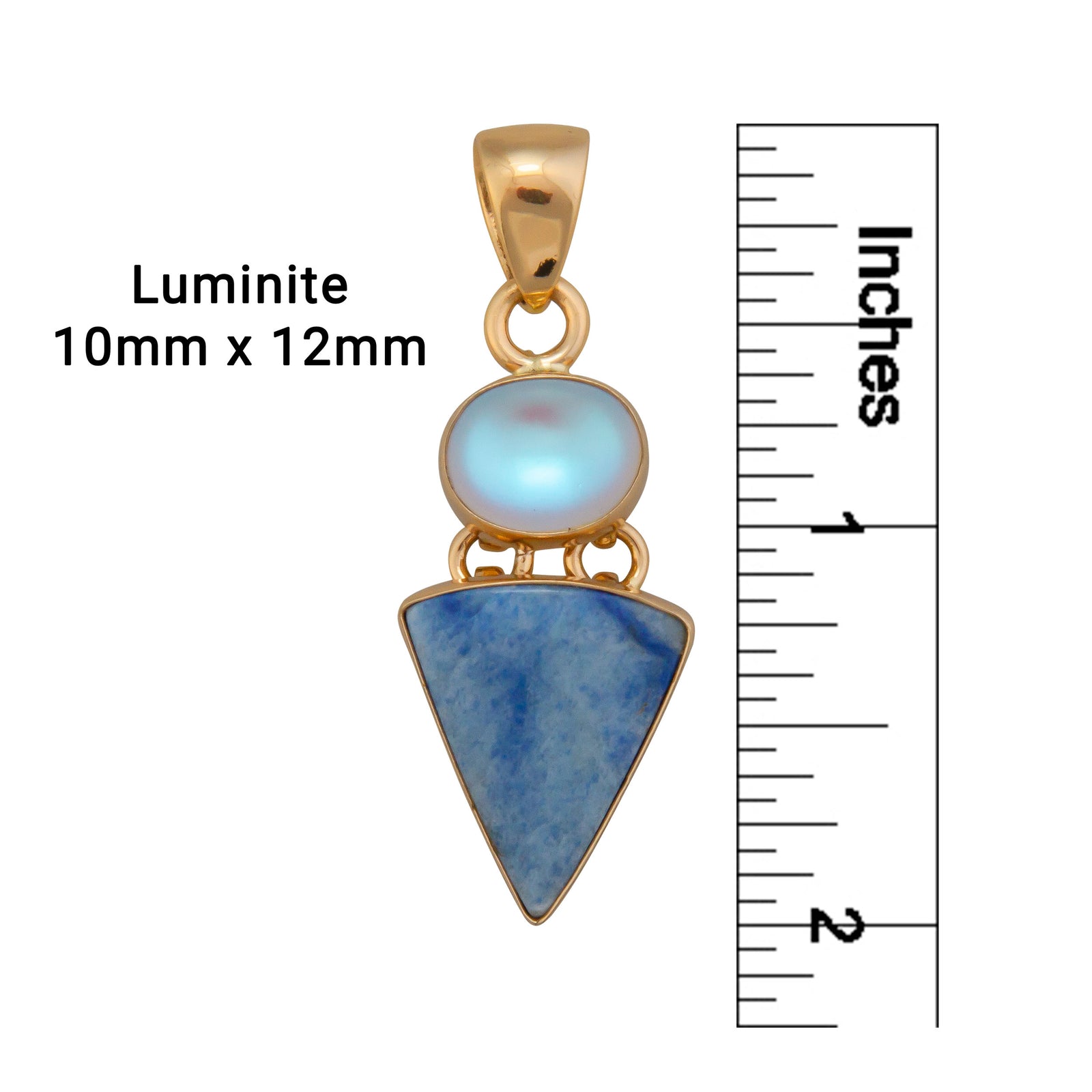 Alchemia Luminite & Blue Aventurine Pendant | Charles Albert Jewelry