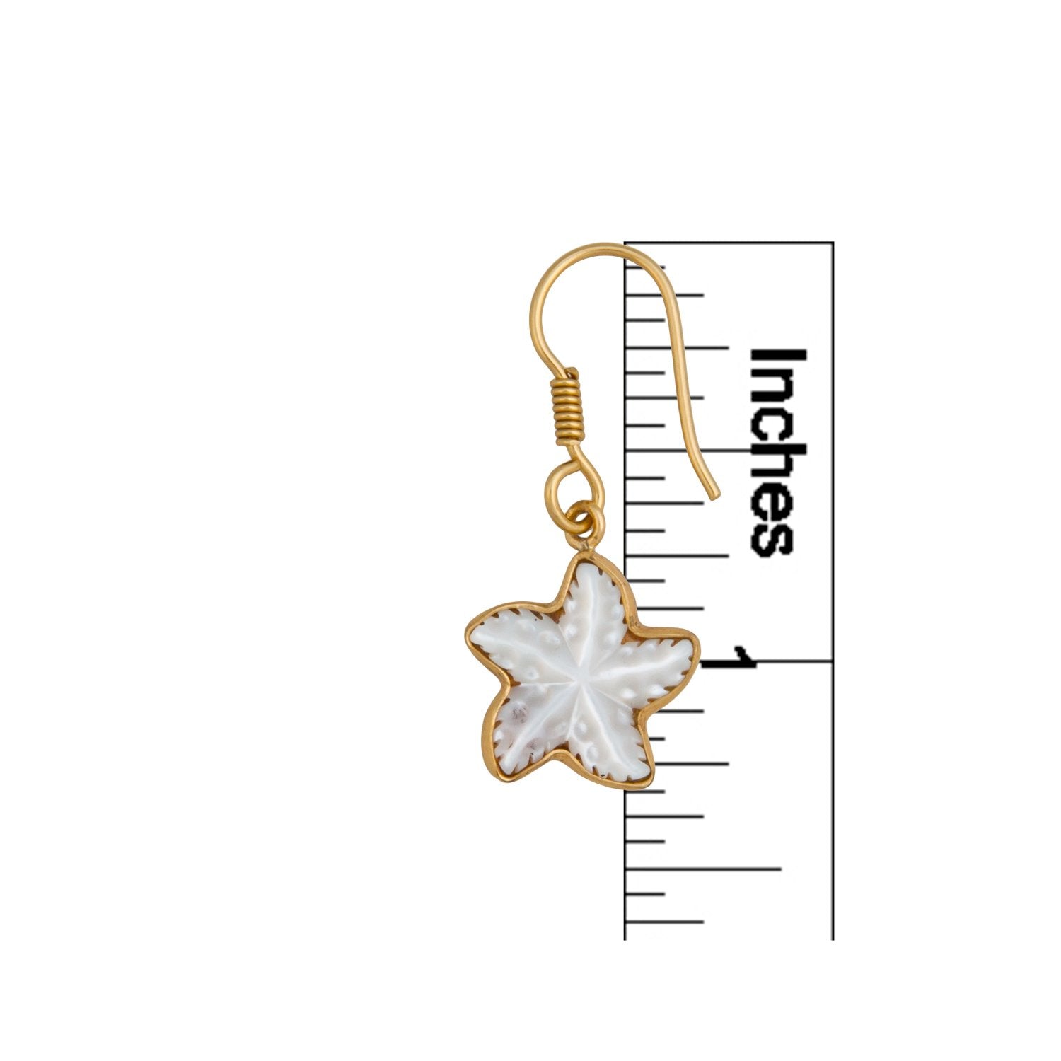 Alchemia Mother Of Pearl Starfish Drop Earrings | Charles Albert Jewelry