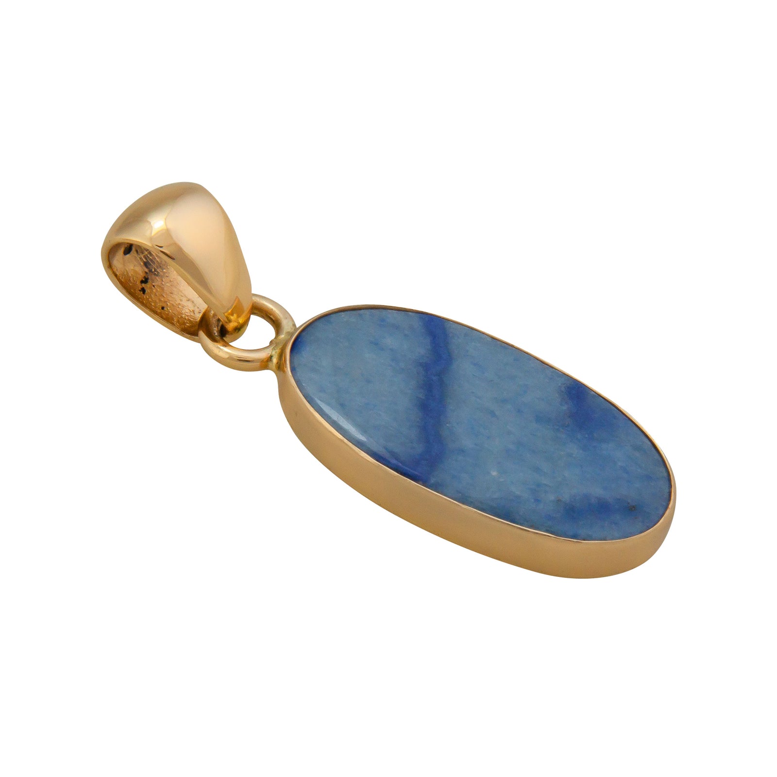Alchemia Oval Blue Aventurine Pendant | Charles Albert Jewelry
