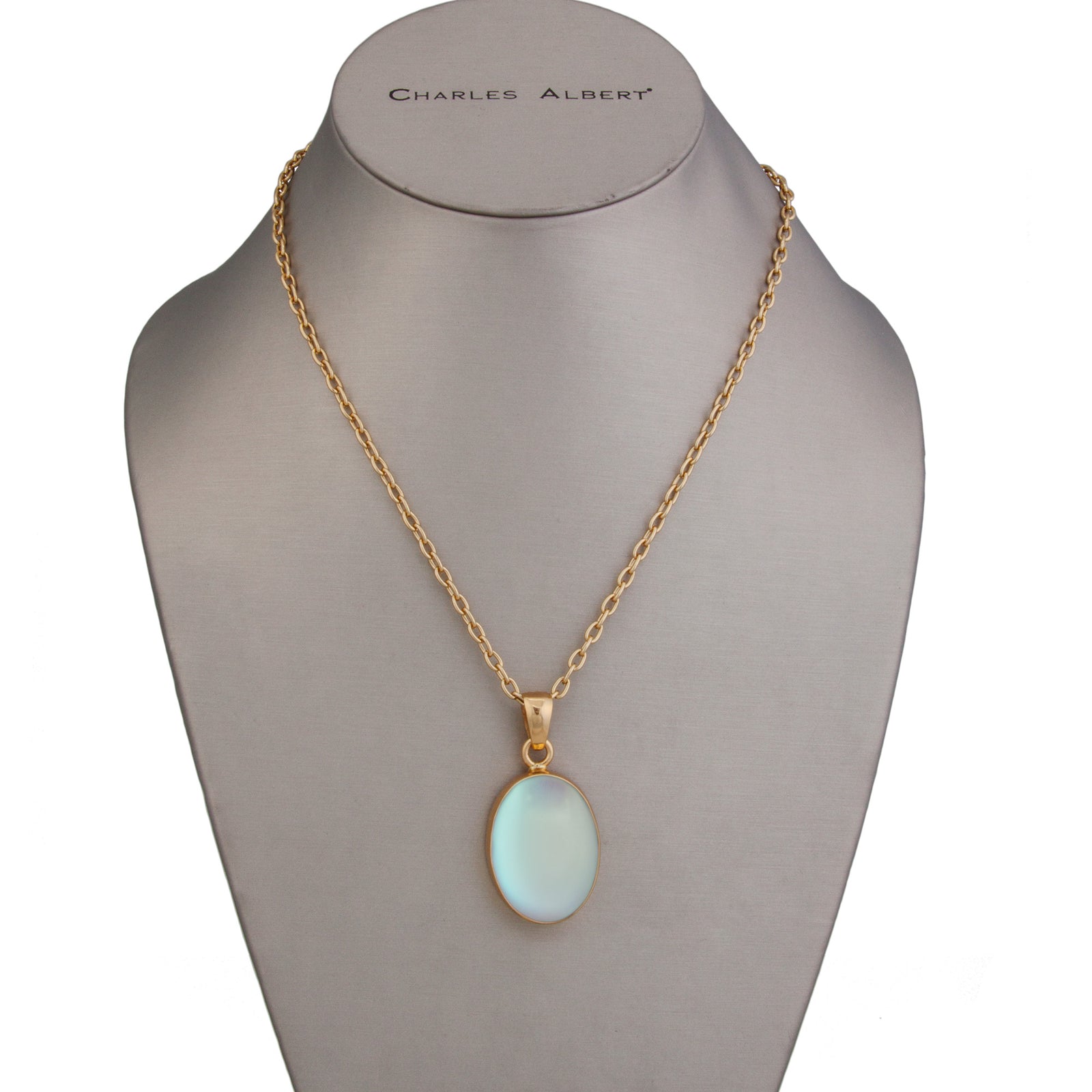 Alchemia Oval Luminite Pendant | Charles Albert Jewelry