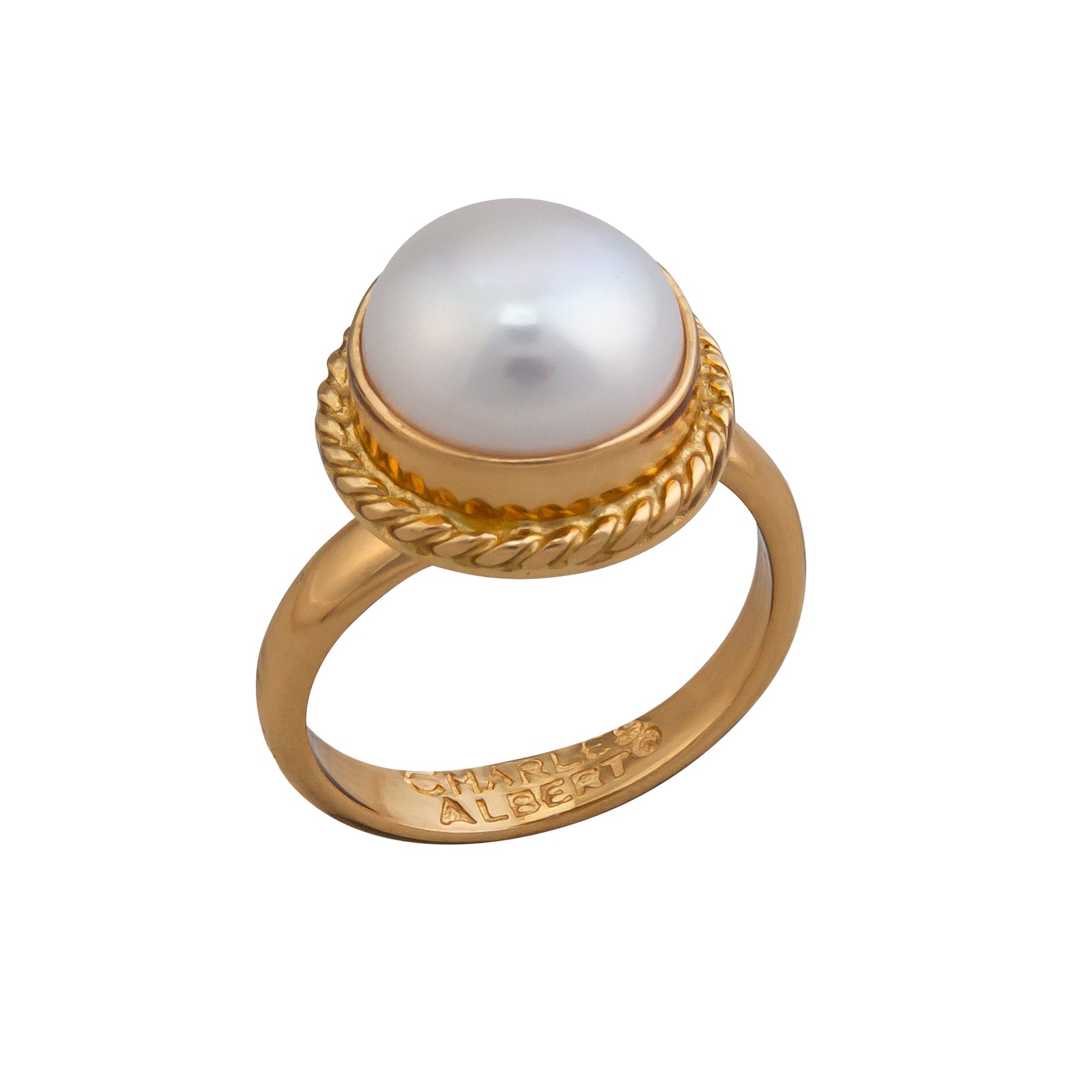 Alchemia Pearl Rope Adjustable Ring | Charles Albert Jewelry