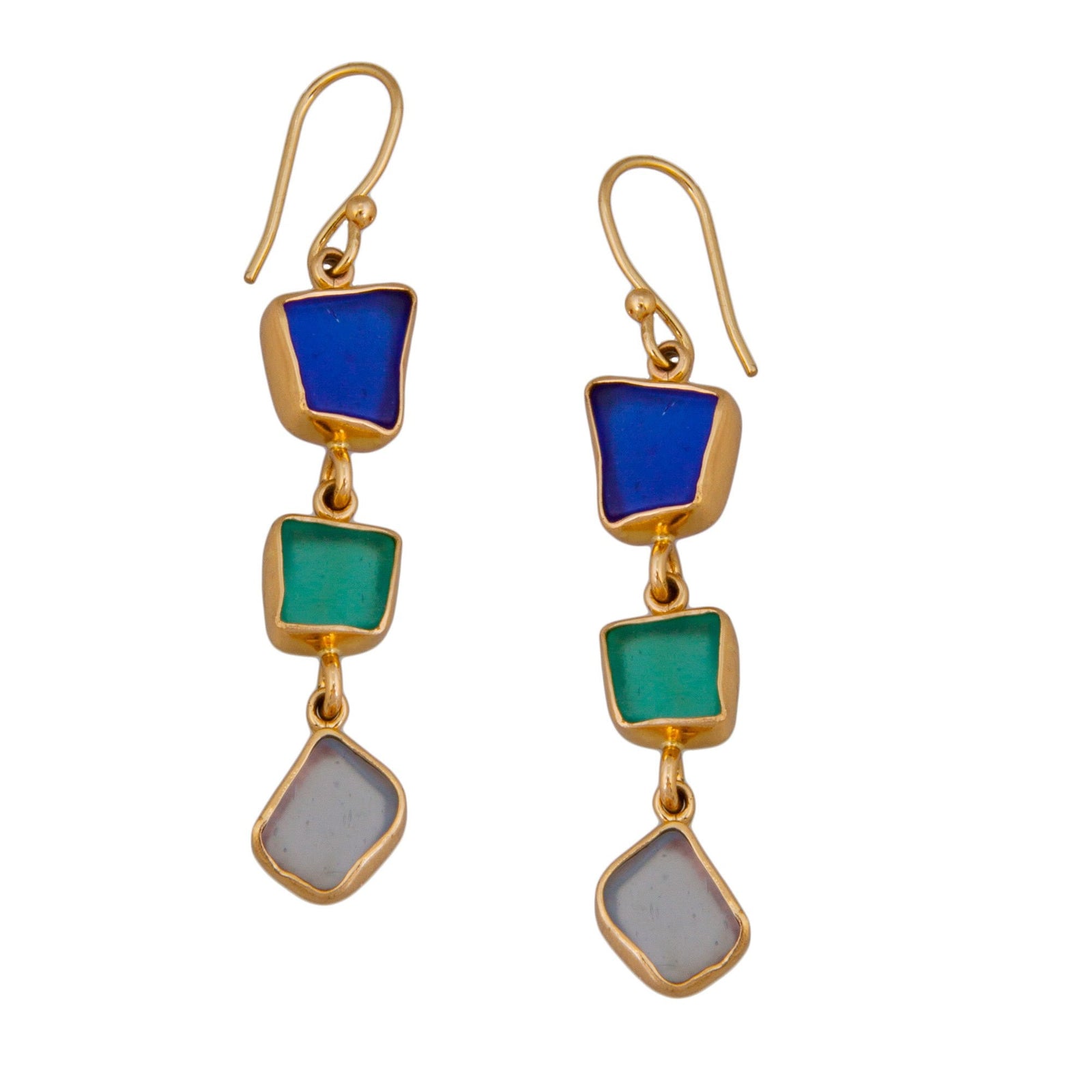 Alchemia Recycled Multi-Color Glass Earrings | Charles Albert Jewelry