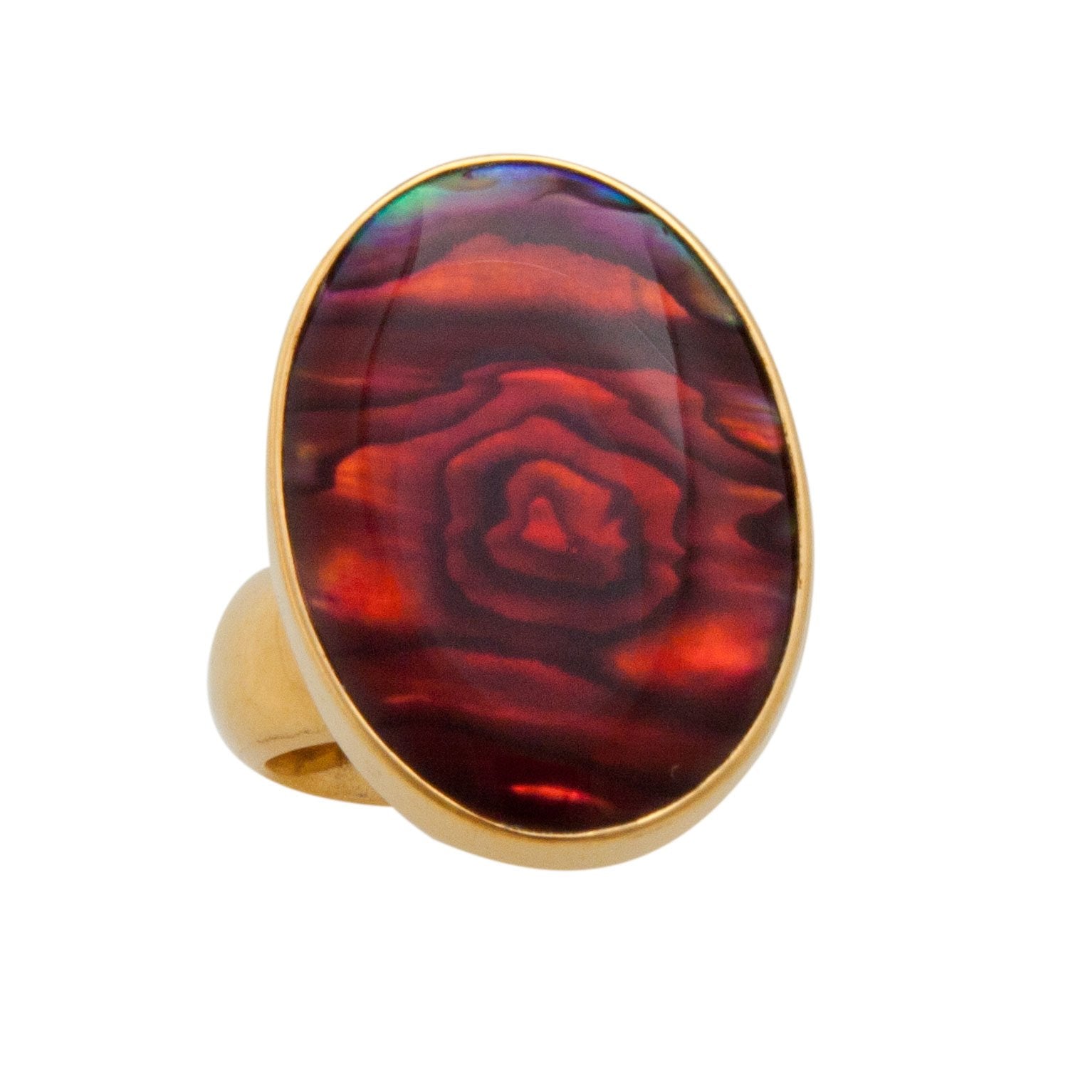Alchemia Red Abalone Adjustable Ring | Charles Albert Jewelry