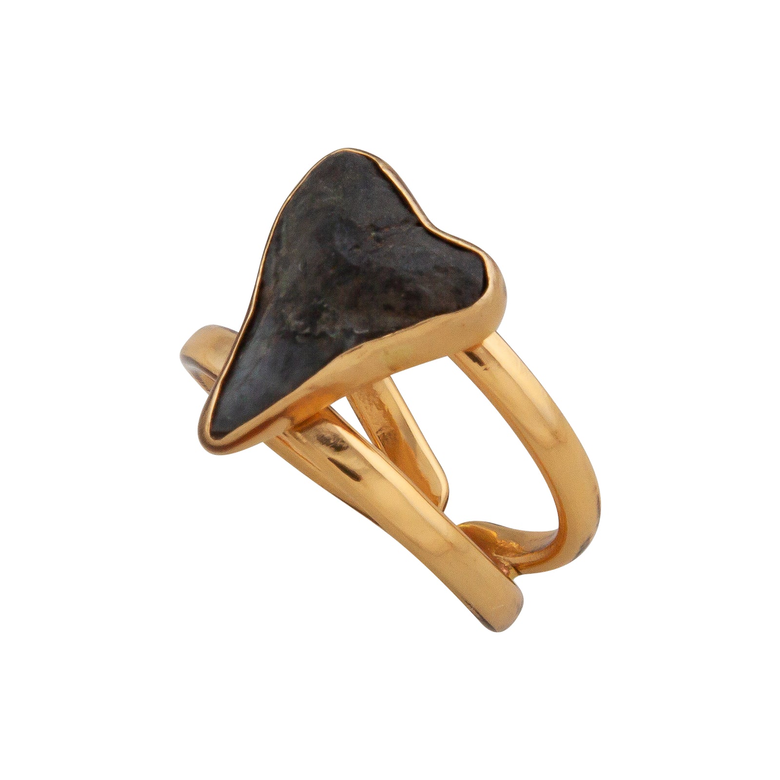 Alchemia Shark Tooth Double Band Adjustable Ring | Charles Albert Jewelry