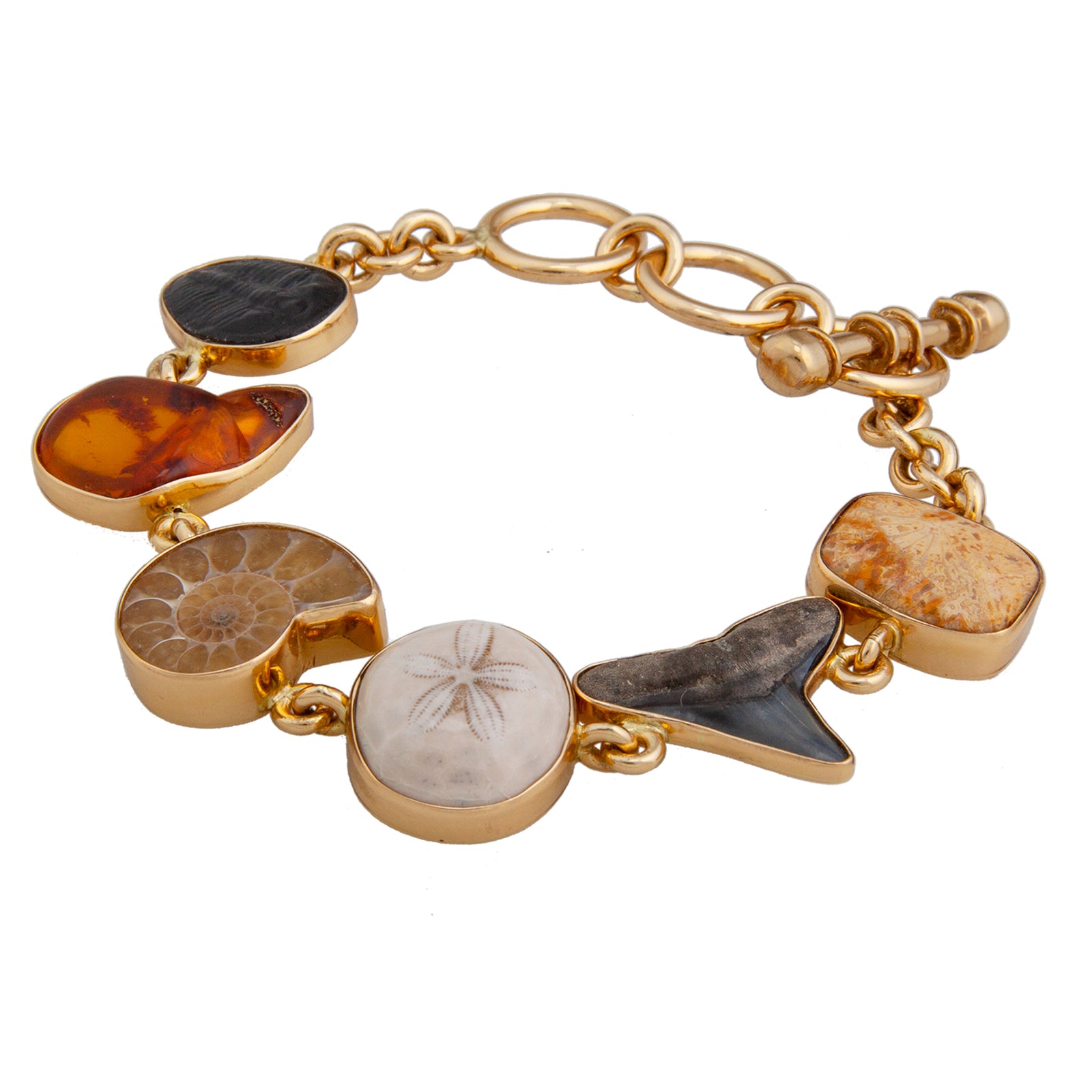 Alchemia Small Multi-Fossil Bracelet | Charles Albert Jewelry