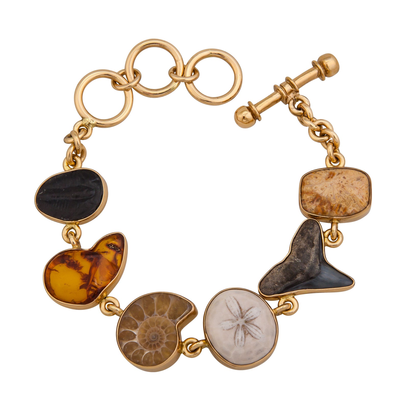 Alchemia Small Multi-Fossil Bracelet | Charles Albert Jewelry