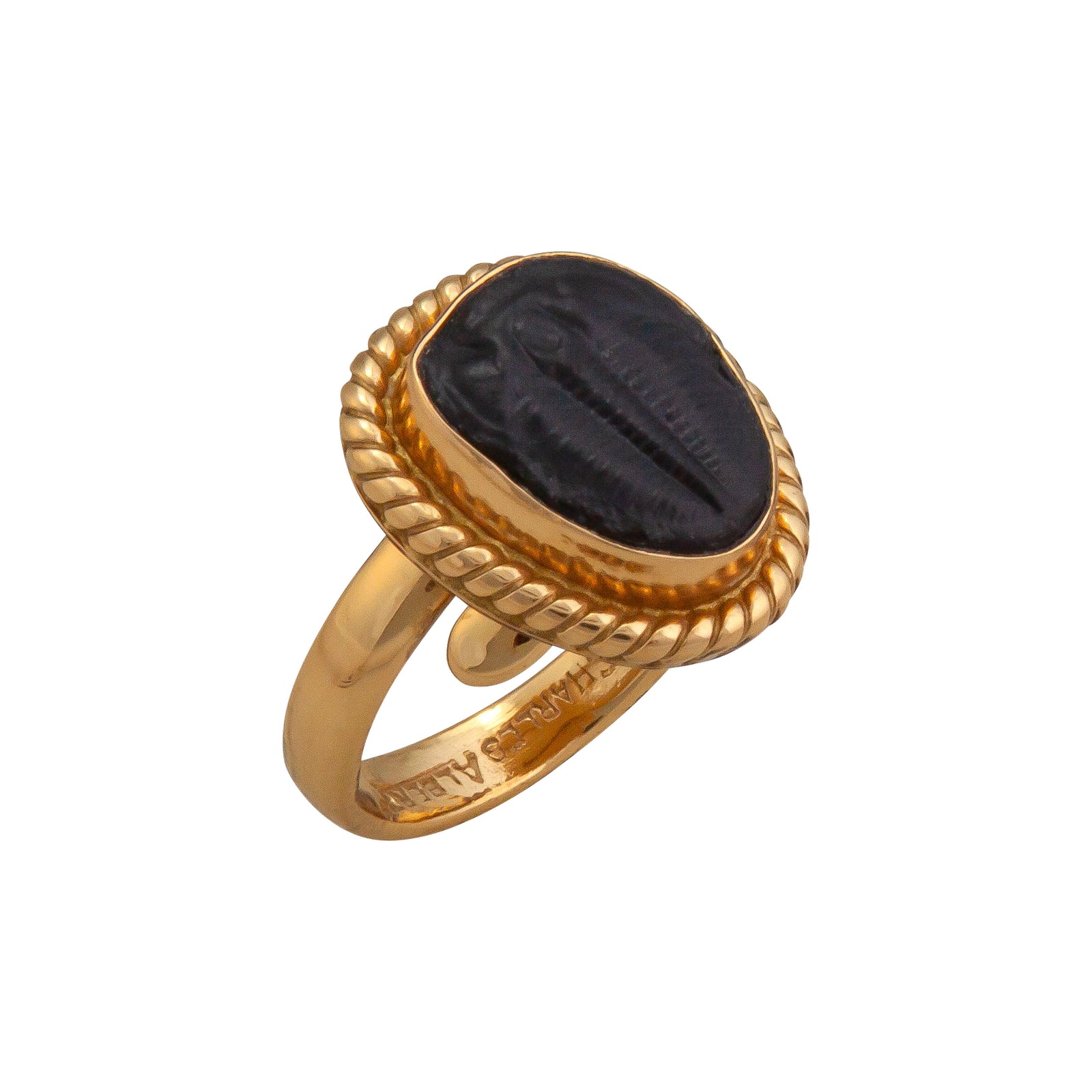 Alchemia Trilobite Rope Adjustable Ring | Charles Albert Jewelry
