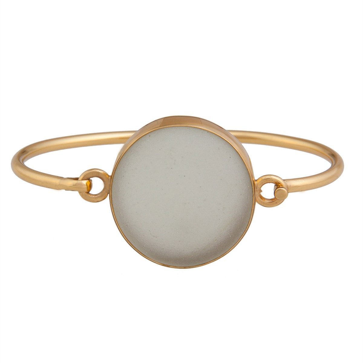Alchemia White Recycled Glass Bangle | Charles Albert Jewelry