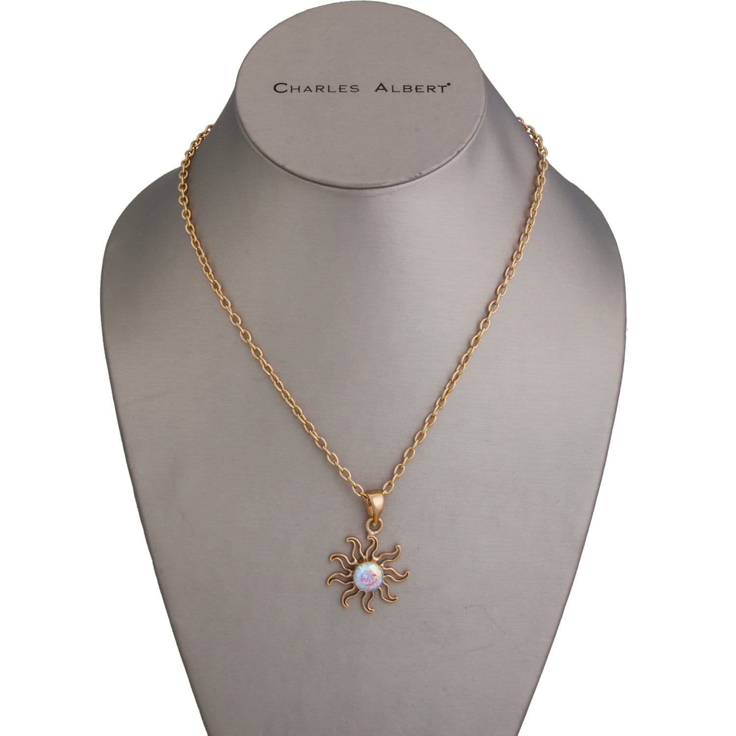 Alchemia You Warm My Soul Mercury Mist CZ Sun Pendant | Charles Albert Jewelry