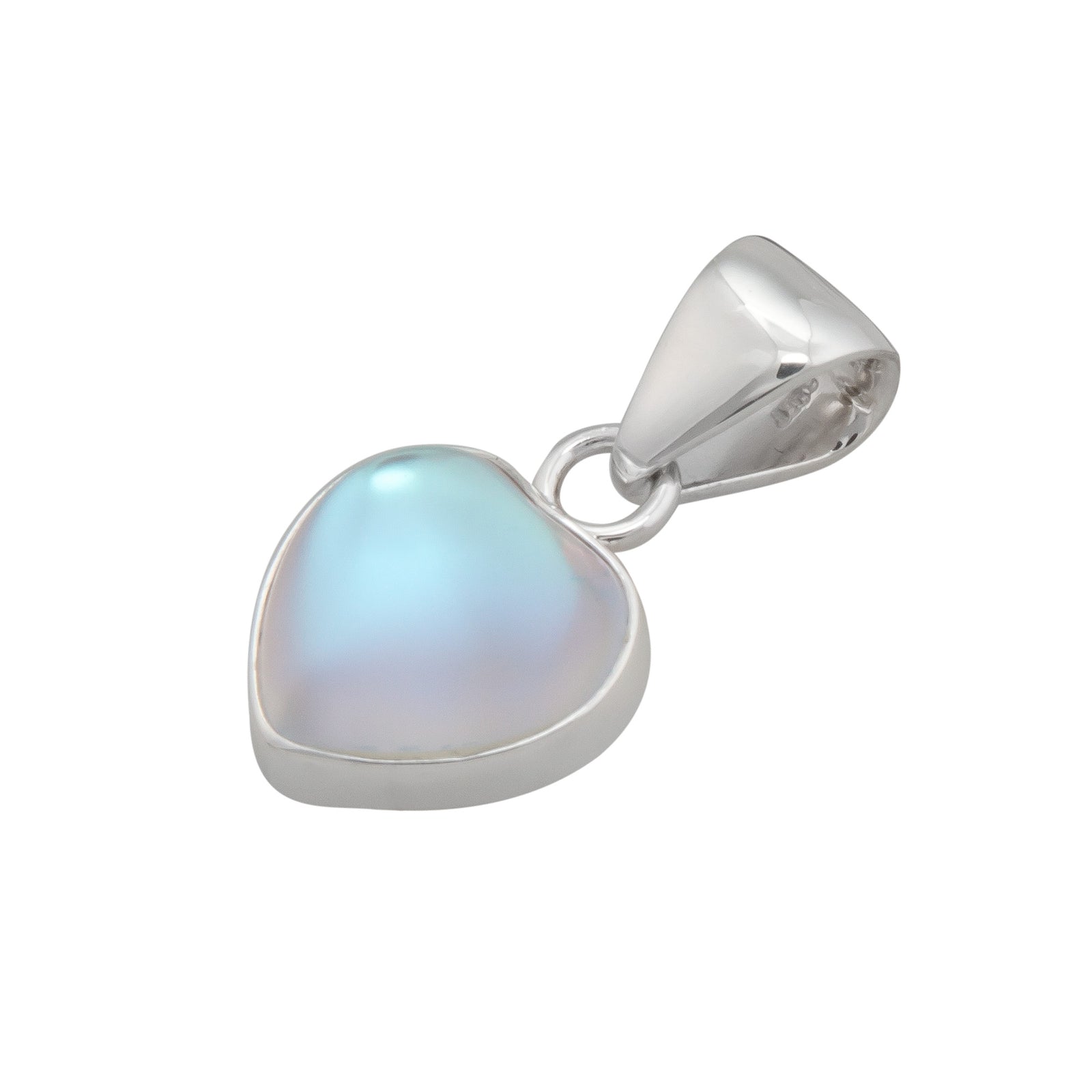 Heartfelt Sterling Silver Petite Luminite Pendant | Charles Albert Jewelry