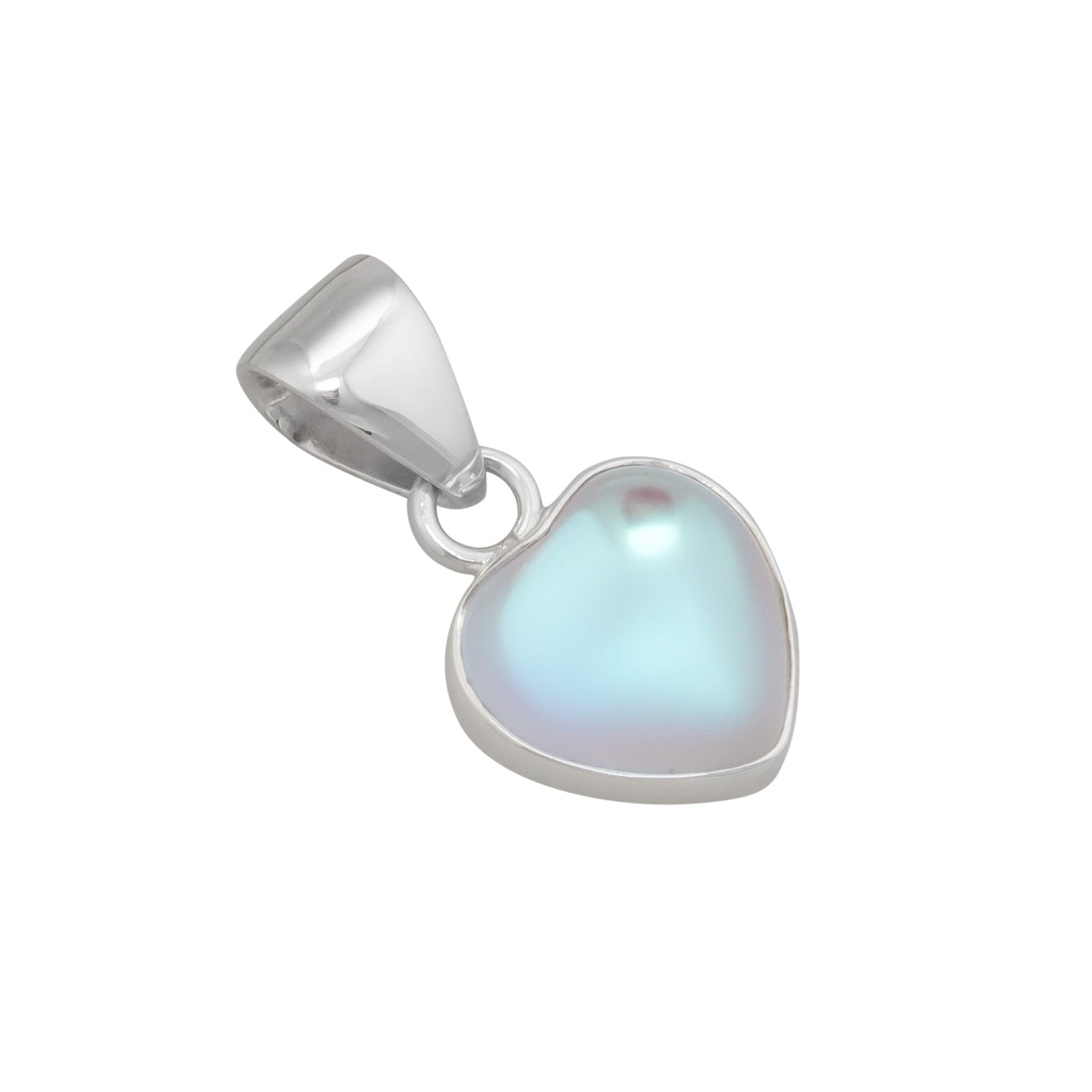 Heartfelt Sterling Silver Petite Luminite Pendant | Charles Albert Jewelry