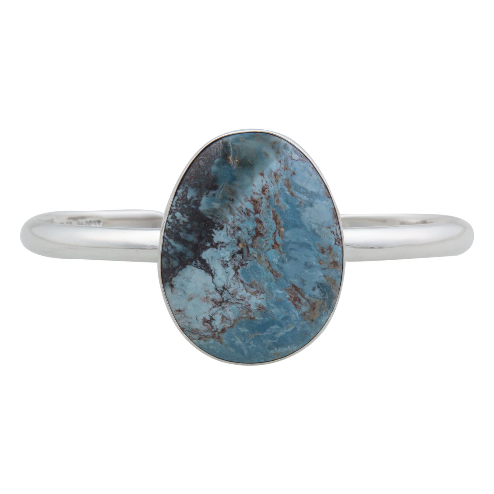 Sterling Silver Aztec Lapis Mini Cuff | Charles Albert Jewelry