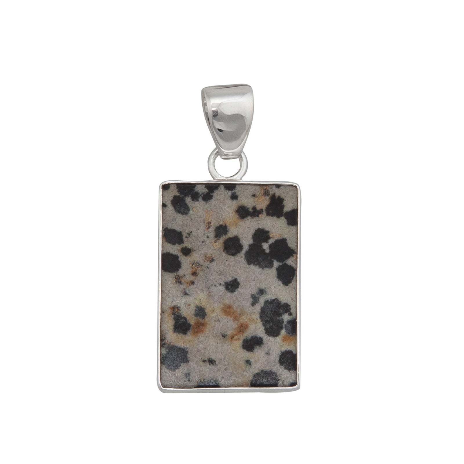 Sterling Silver Dalmatian Jasper Pendant | Charles Albert Jewelry