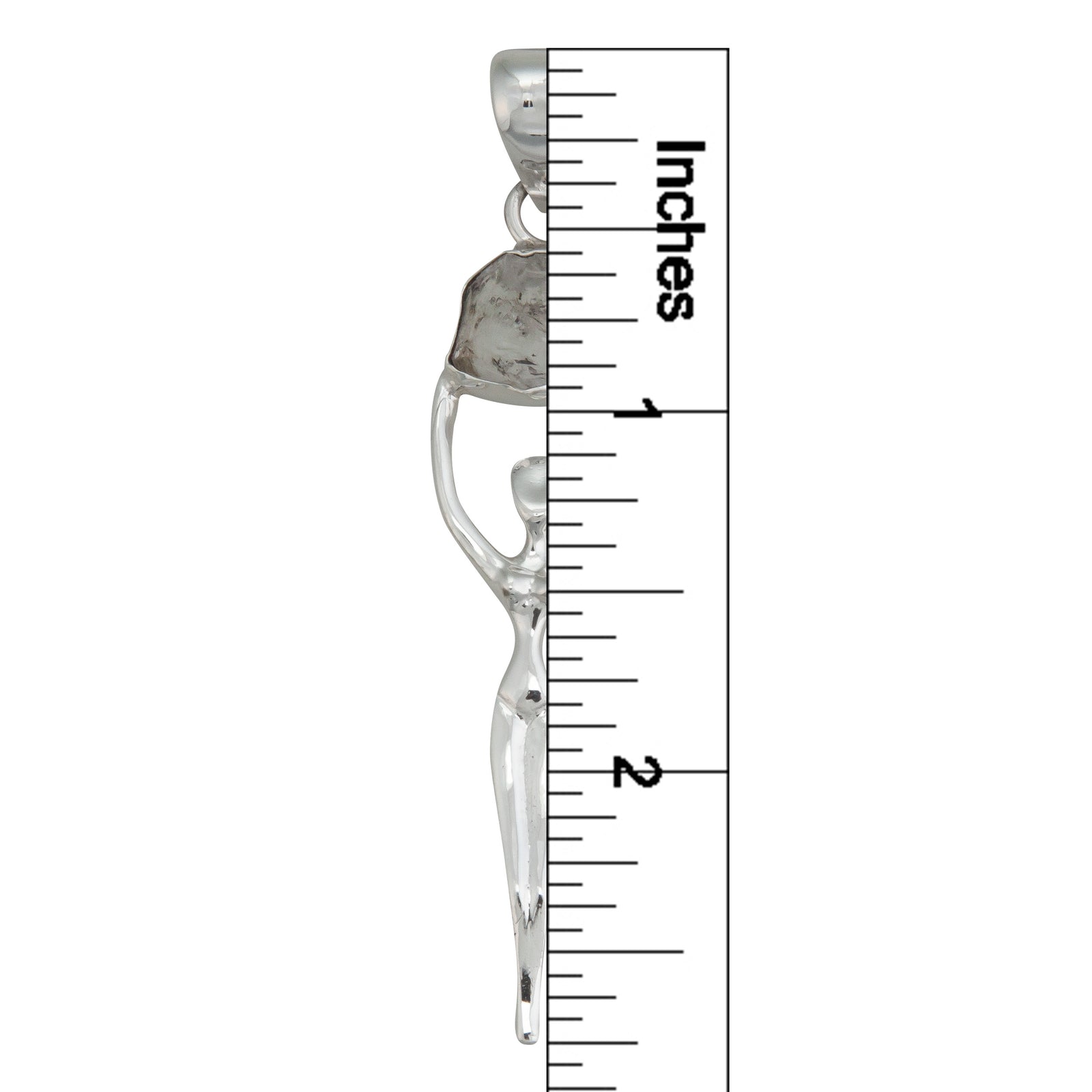 Sterling Silver Herkimer Diamond Goddess Pendant | Charles Albert Jewelry