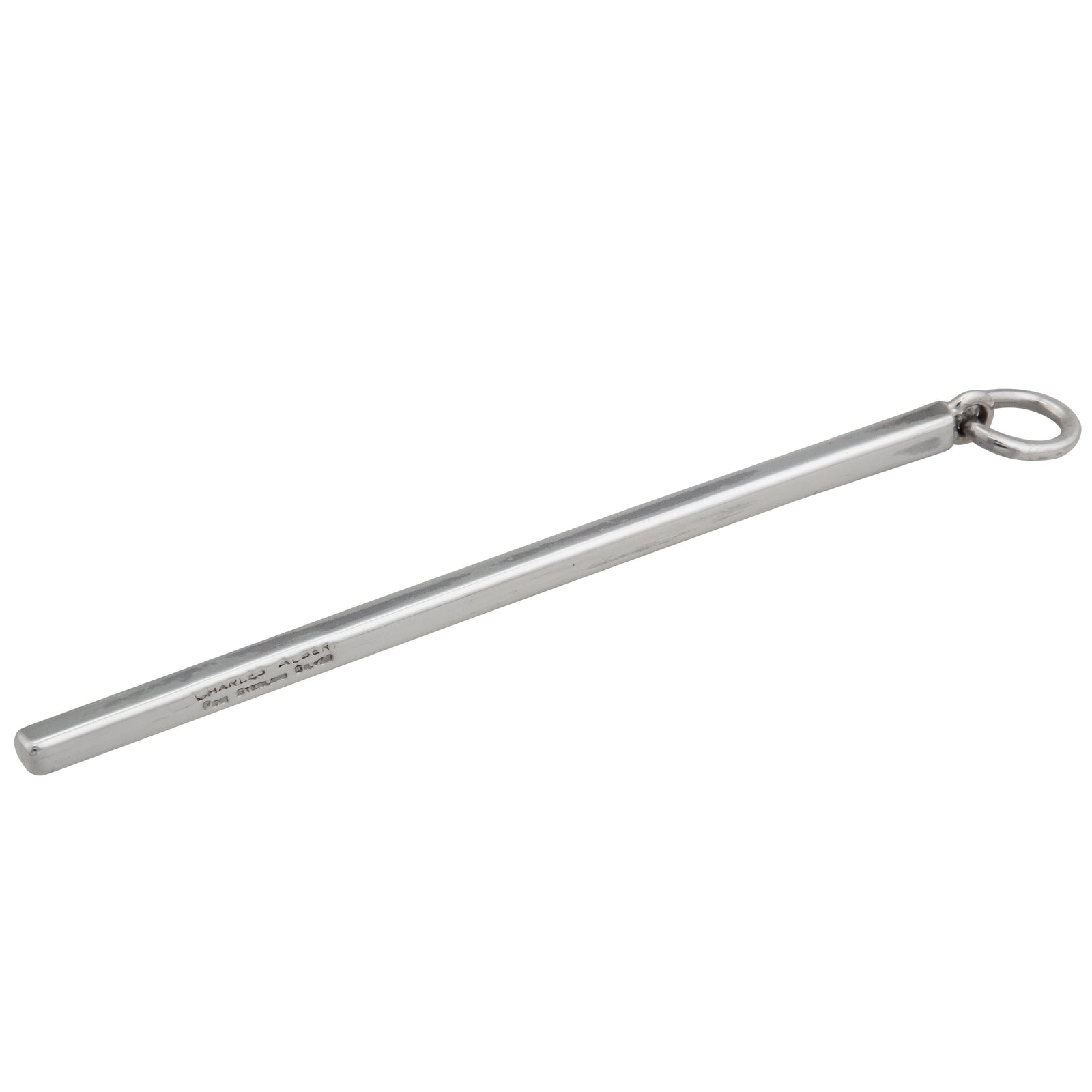 Sterling Silver High Polish Stick Pendant | Charles Albert Jewelry