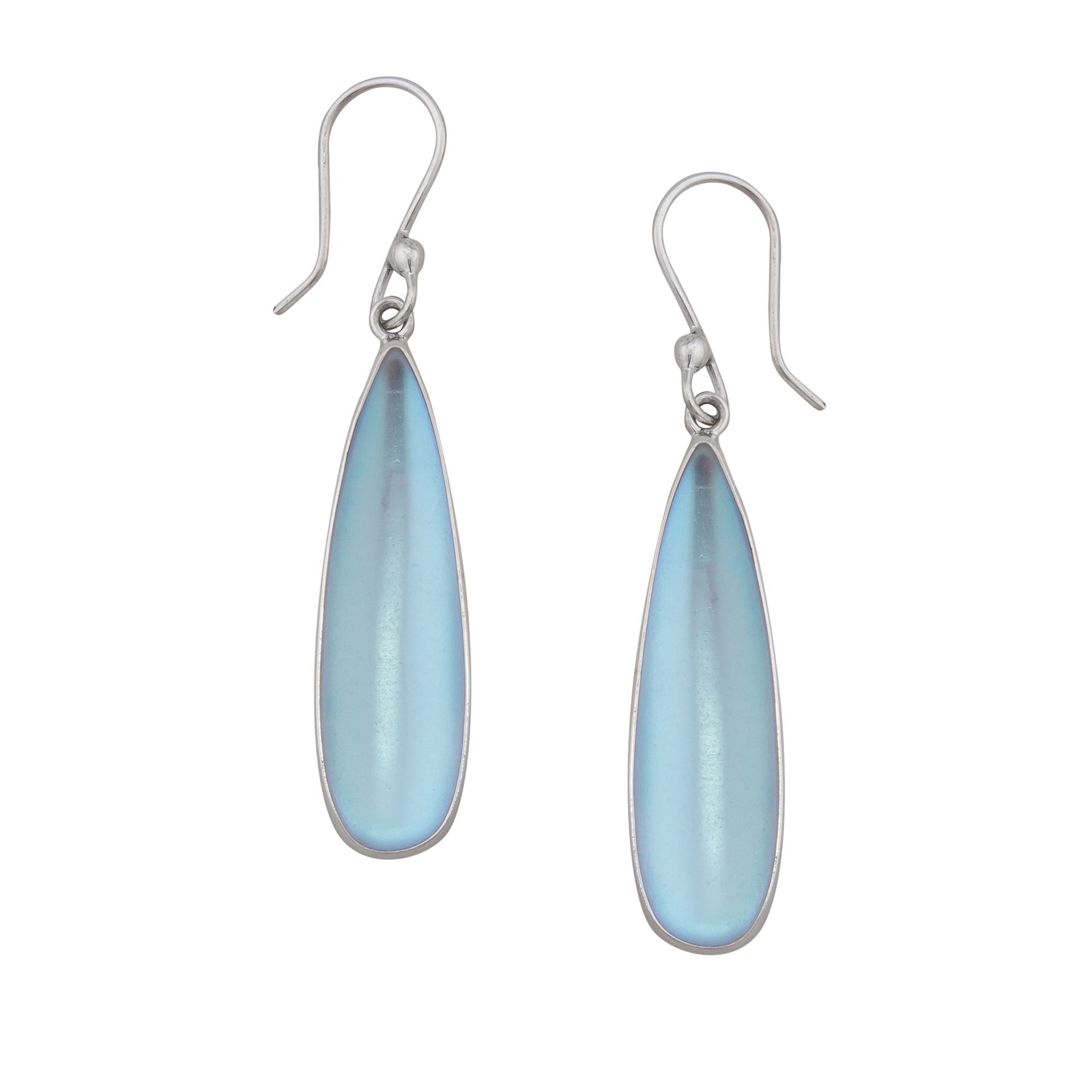 Sterling Silver Luminite Teardrop Earrings | Charles Albert Jewelry