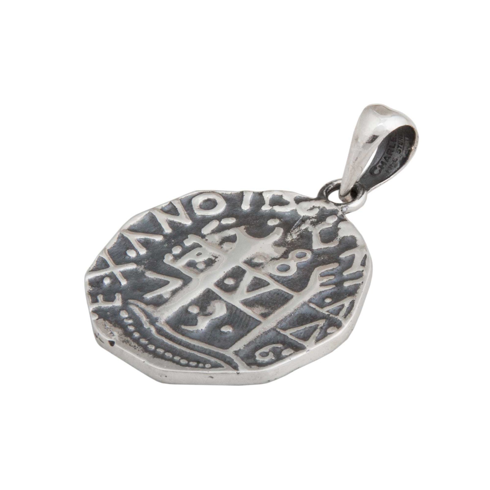 Sterling Silver Replica Treasure Coin Pendant | Charles Albert Jewelry