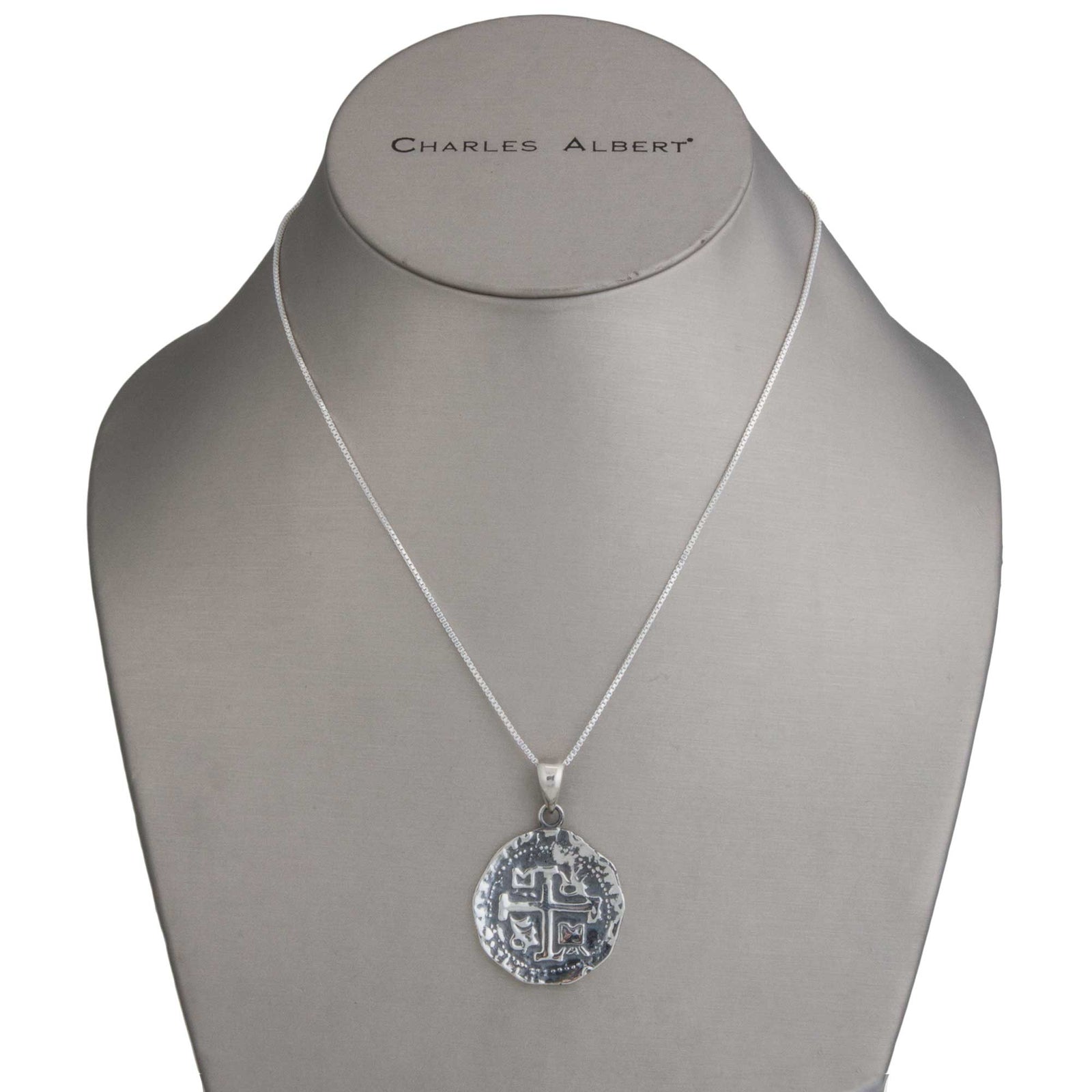 Sterling Silver Replica Treasure Coin Pendant | Charles Albert Jewelry